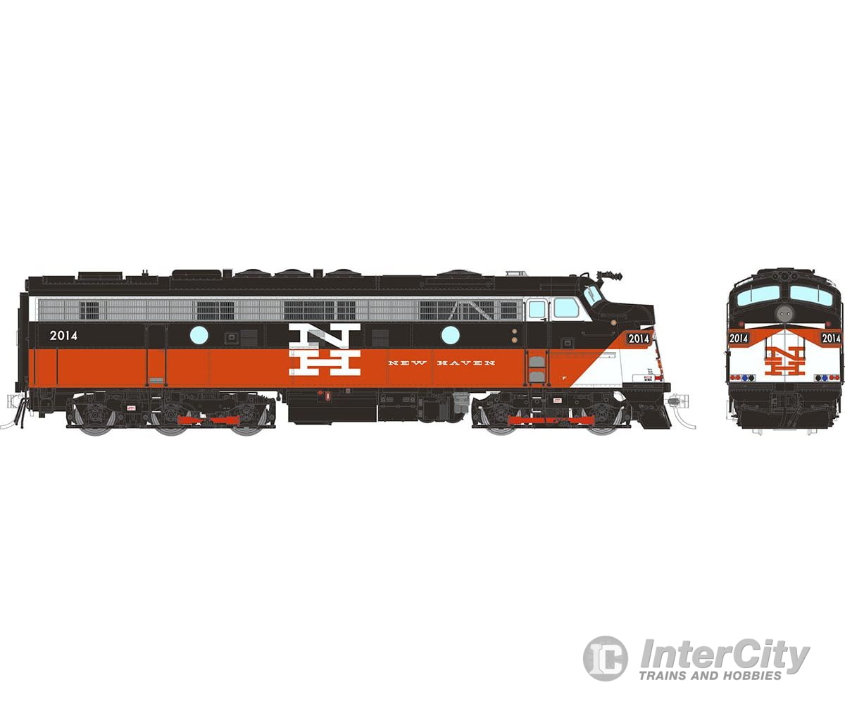 Rapido 014121 HO Rebuilt FL9 (DC/Silent): ConnDOT - McGinnis: #2027 Locomotives