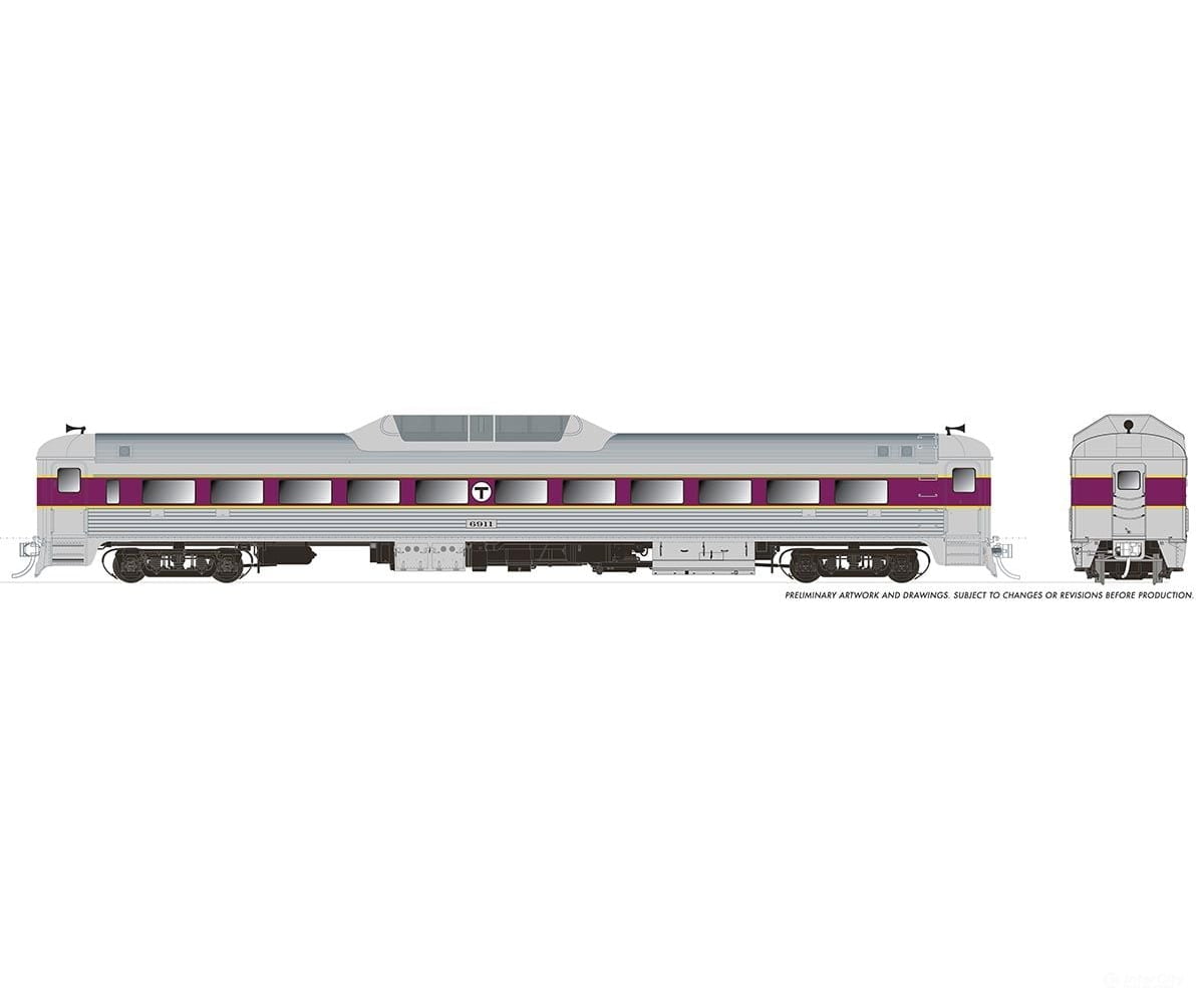 Rapido 016818 Ho Budd Rdc-9 (Dc/Dcc/Sound): Mbta: #6916 Locomotives