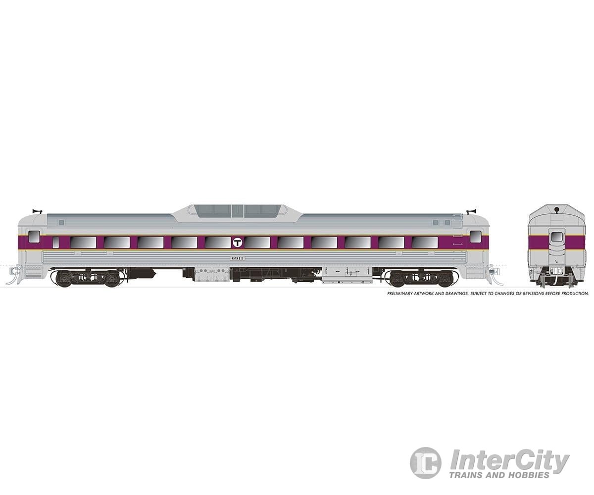 Rapido 016818 Ho Budd Rdc-9 (Dc/Dcc/Sound): Mbta: #6916 Locomotives