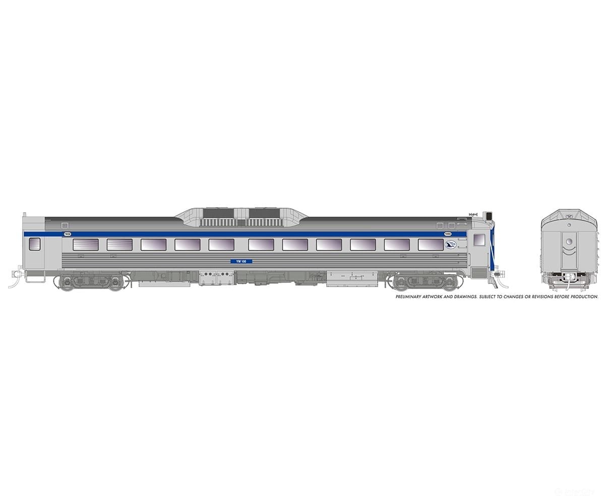 Rapido 016844 Ho Budd Rdc-1 (Ph 1B) (Dc/Dcc/Sound): Yreka Western: #100 Locomotives