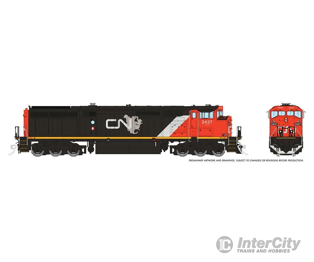 Rapido 024512 Ho Dash8-40Cm (Dc/Dcc/Sound): Cn - North America Scheme: #2440 Locomotive