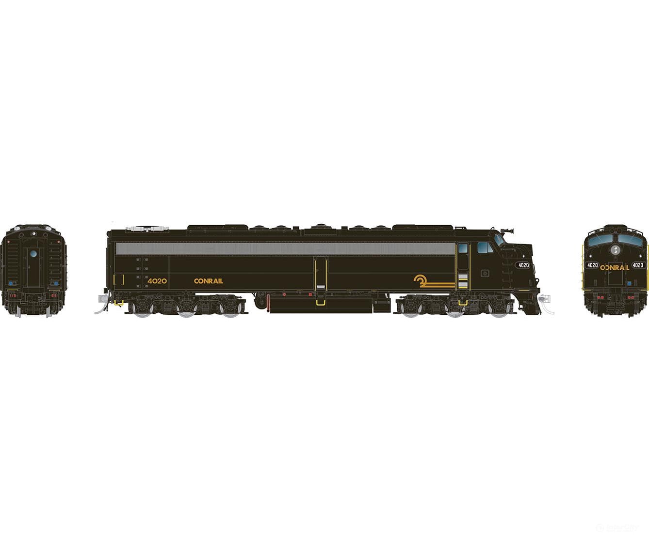 Rapido 028809 Ho Emd E8A W/Hep (Dc/Dcc/Sound): Conrail: #4022 Locomotives