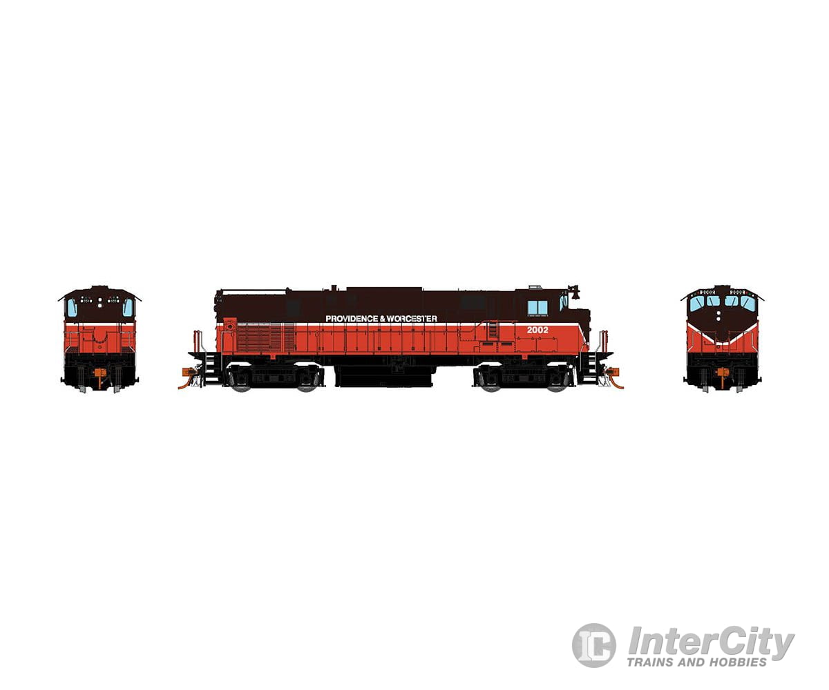 Rapido 033043 Ho M420 (Dc/Silent): Providence & Worcester - Simplified Brown Red: #2004 Locomotives