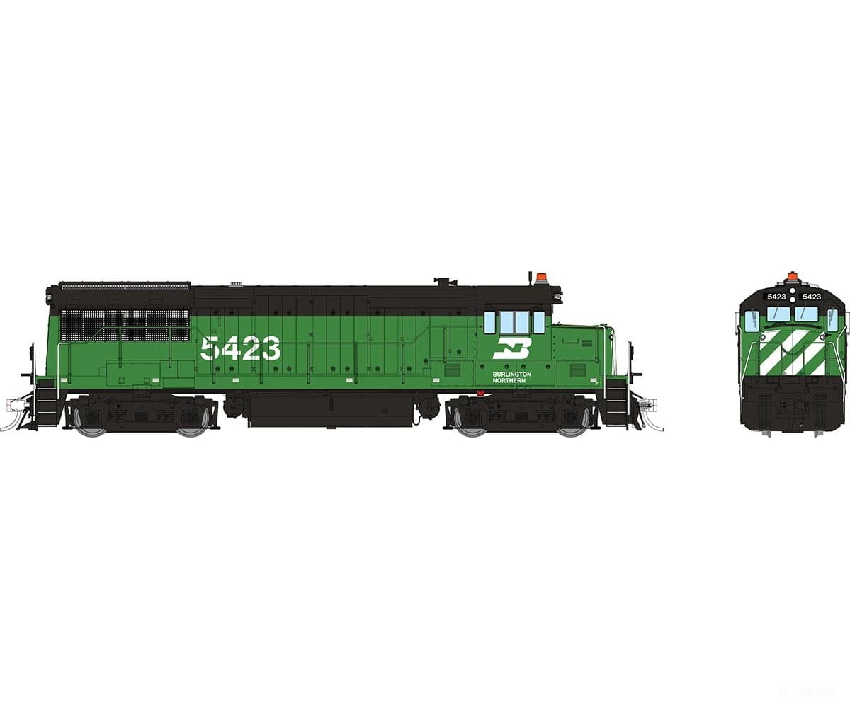 Rapido 035036 Ho Ge U25B Low Hood (Dc/Silent): Burlington Northern: #5423 Locomotives