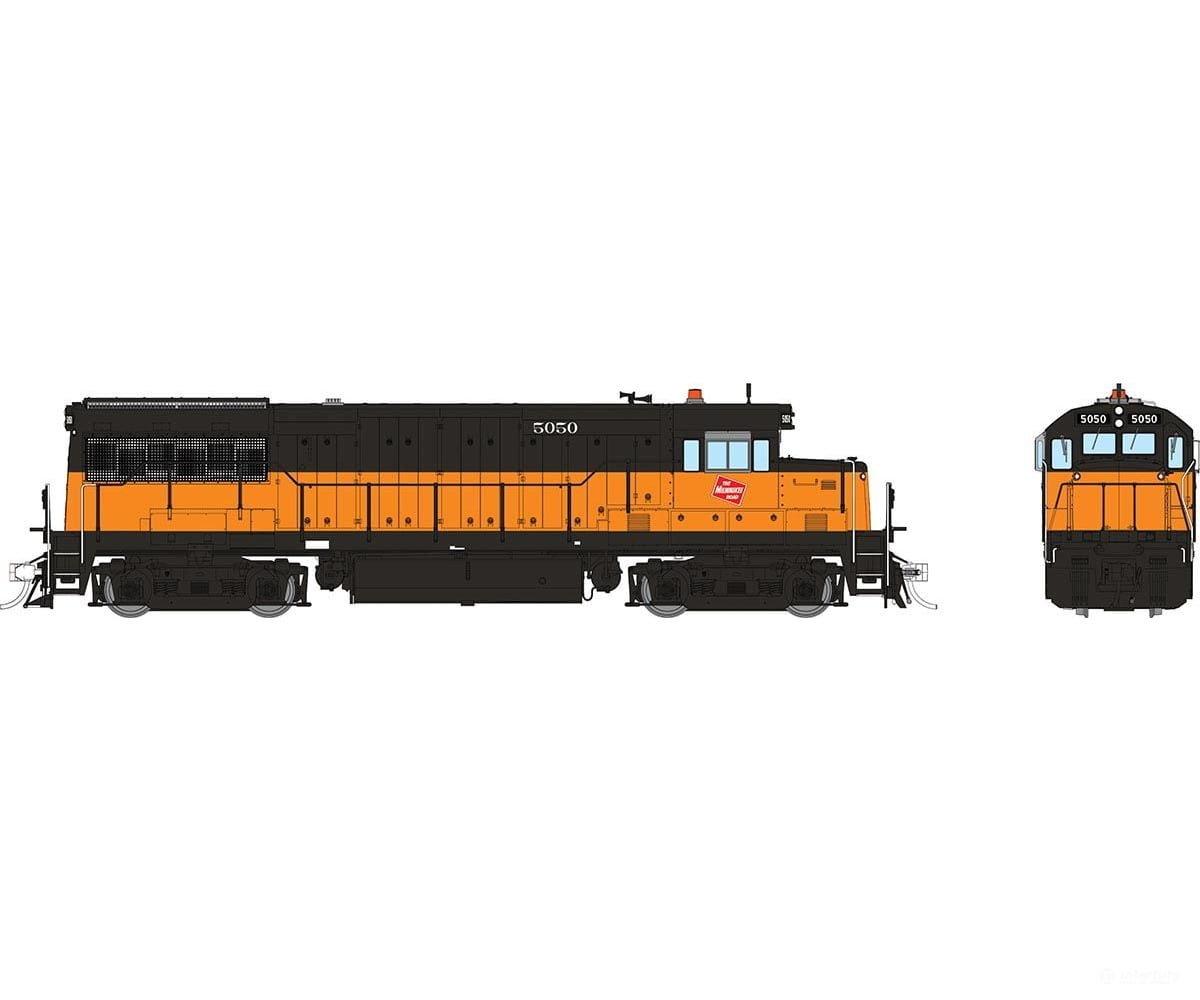 Rapido 035551 Ho Ge U25B Low Hood (Dc/Dcc/Sound): Milwaukee Road: #5050 Locomotives