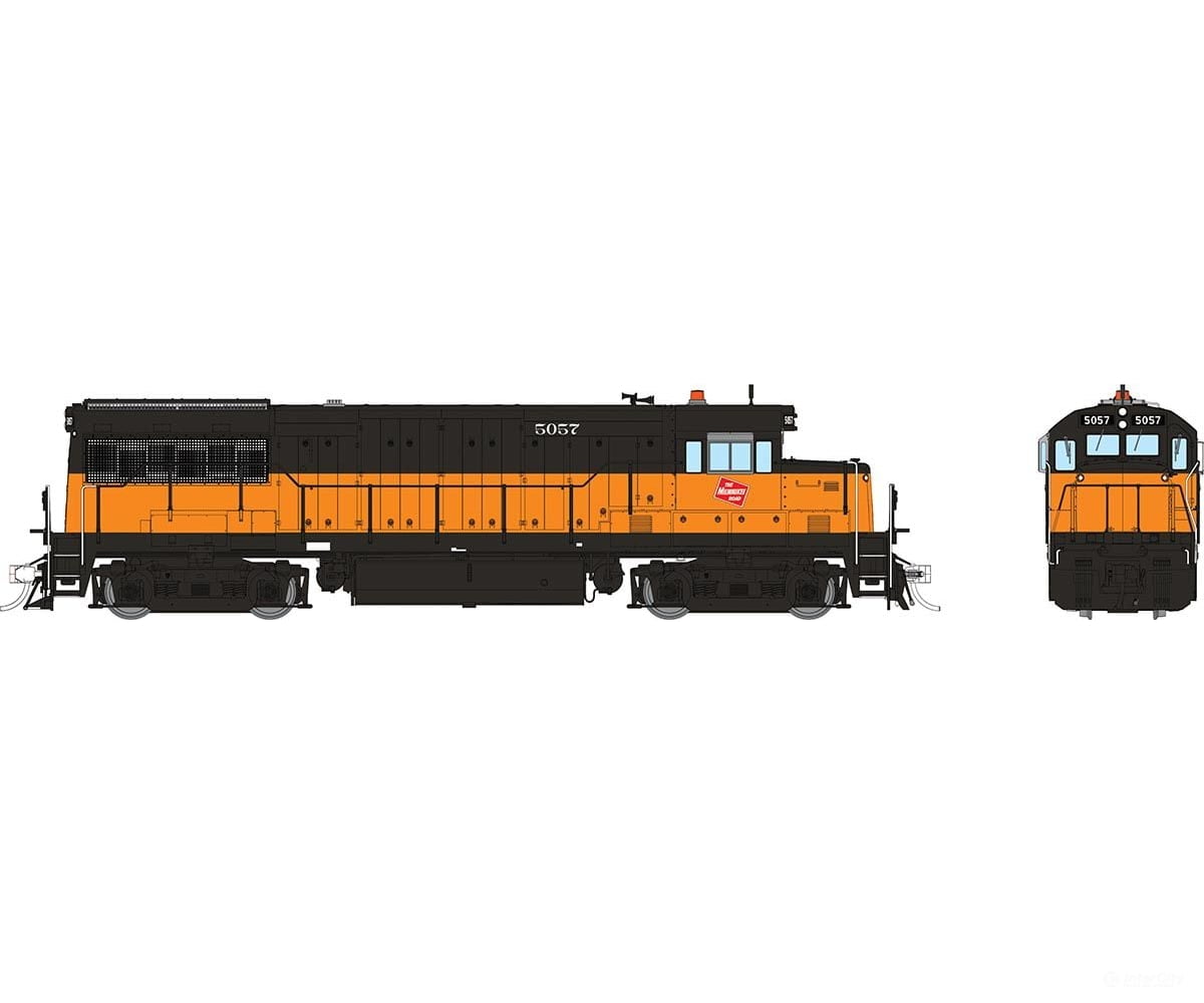 Rapido 035554 Ho Ge U25B Low Hood (Dc/Dcc/Sound): Milwaukee Road: #5057 Locomotives