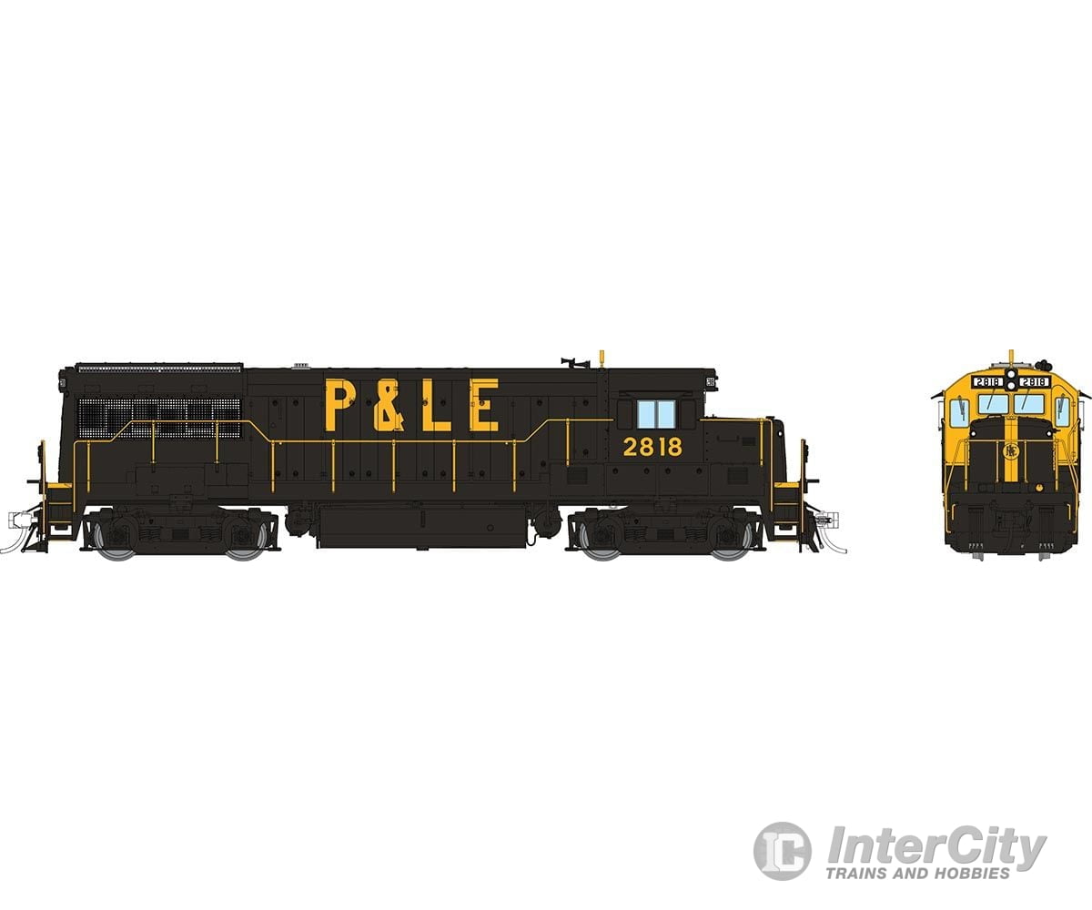 Rapido 035558 Ho Ge U28B Low Hood (Dc/Dcc/Sound): P&Le - Yellow Band: #2818 Locomotives