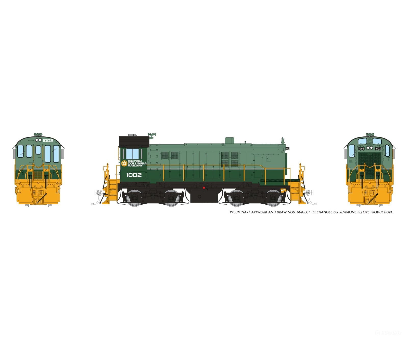Rapido 036002 HO MLW S-13 (DC/Silent): BCR - Two-Tone Green Scheme: #1002