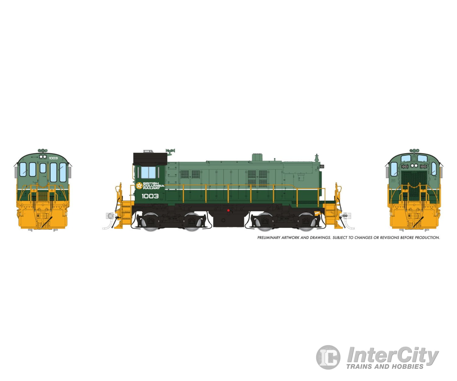 Rapido 036003 HO MLW S-13 (DC/Silent): BCR - Two-Tone Green Scheme: #1003