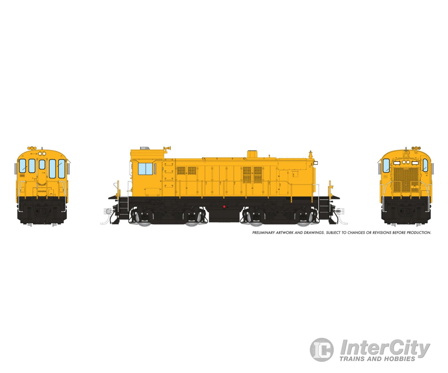 Rapido 036198 HO MLW RS-23 (DC/Silent): Industrial Yellow