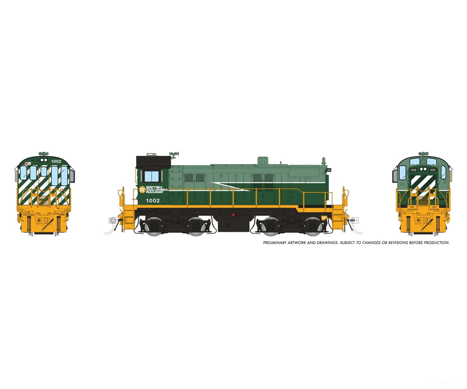 Rapido 036505 HO MLW S-13 (DC/DCC/Sound): BCR - Green Lightning Stripe Scheme: #1002