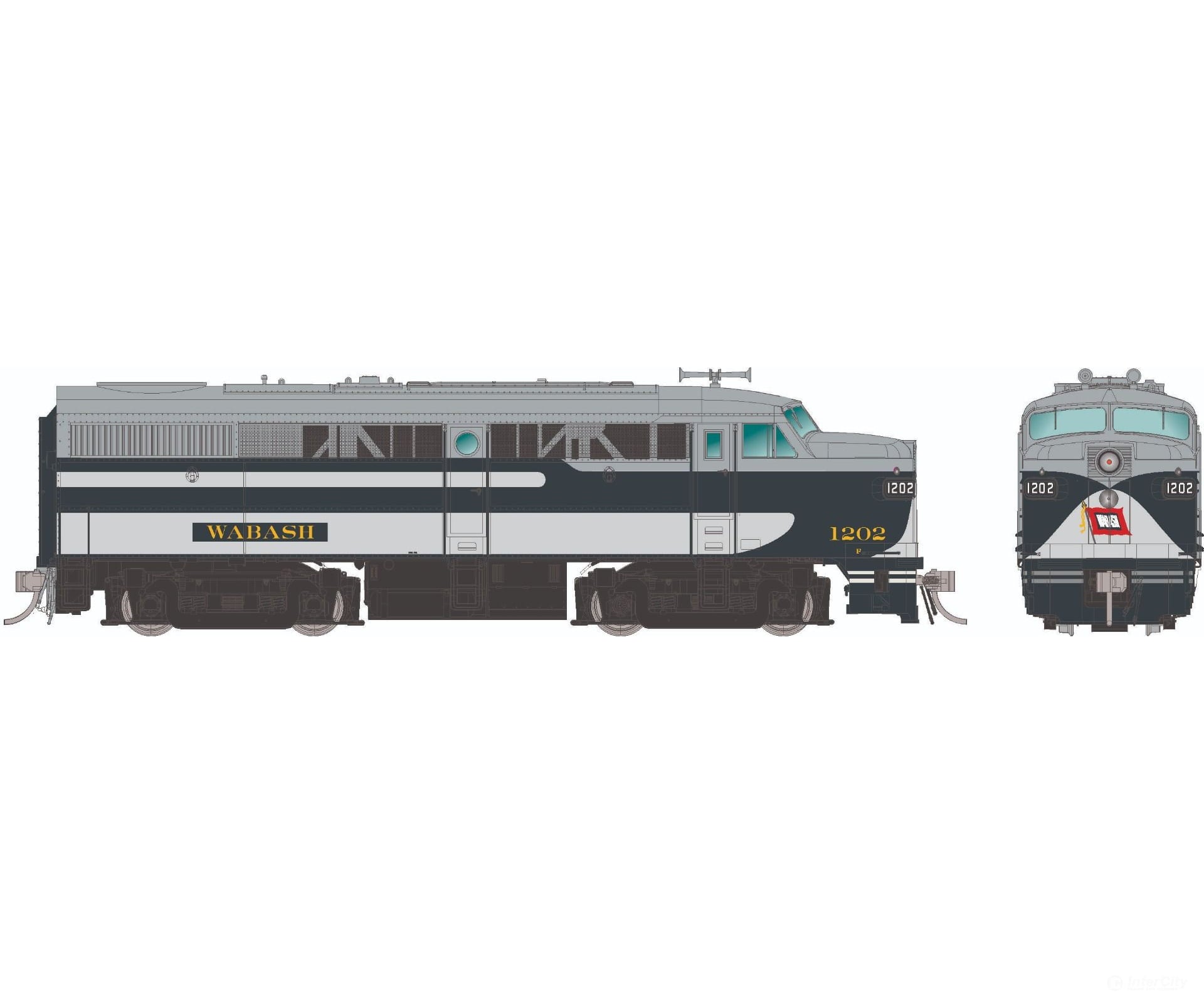 Rapido 037083 Ho Alco Fa-1 (Dc/Silent): Wabash - Bluebird Scheme: #1204 Locomotives