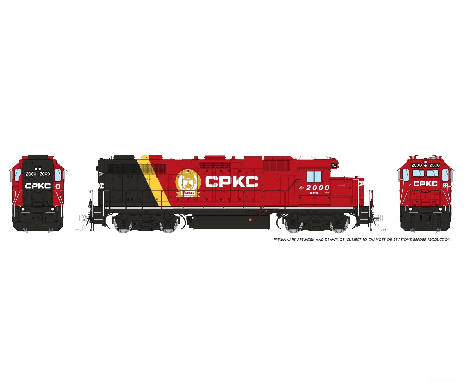 Rapido 038076 Ho Emd Gp38 (Dc/Silent): Canadian Pacific Kansas City: #2000 Locomotives