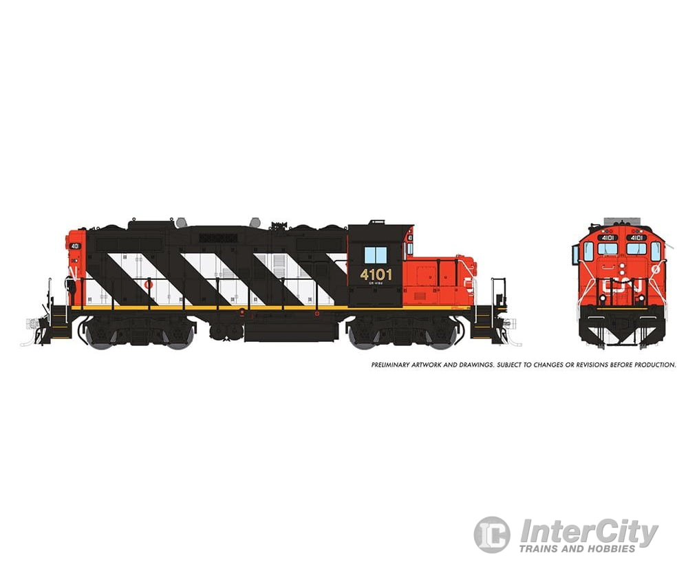 Rapido 041505 Ho Gp9Rm (Dc/Dcc/Sound): Cn - Stripes: #4101 Locomotive