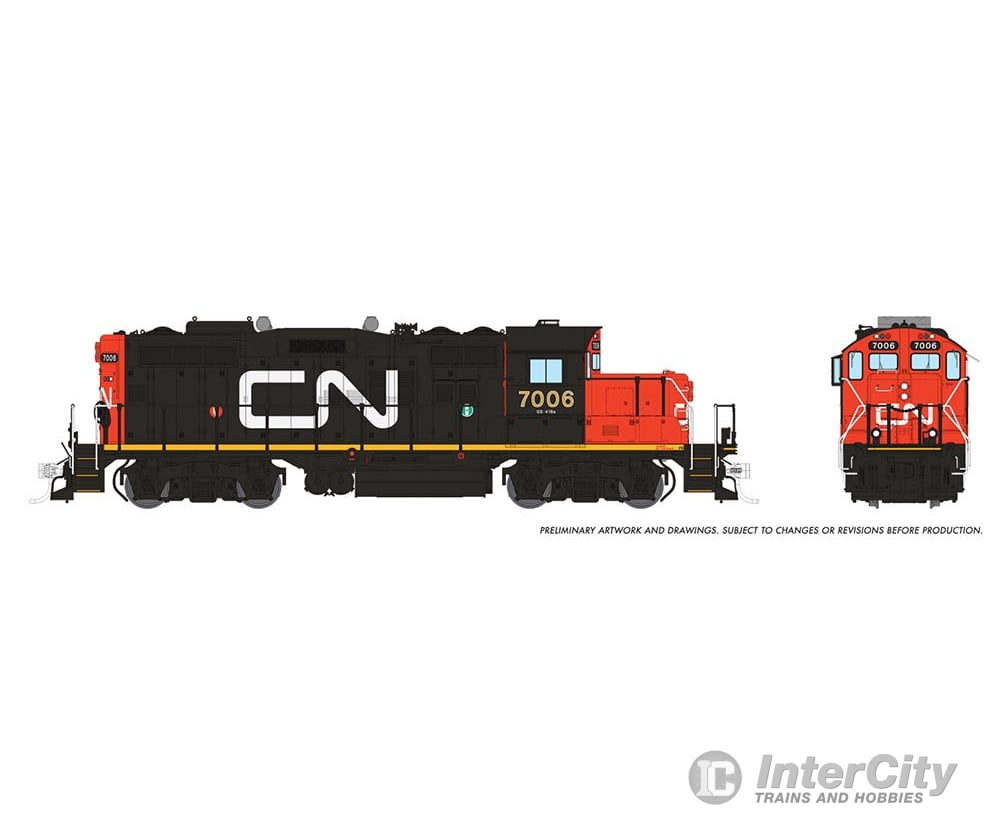 Rapido 041509 Ho Gp9Rm (Dc/Dcc/Sound): Cn - Large Noodle: #7006 Locomotive