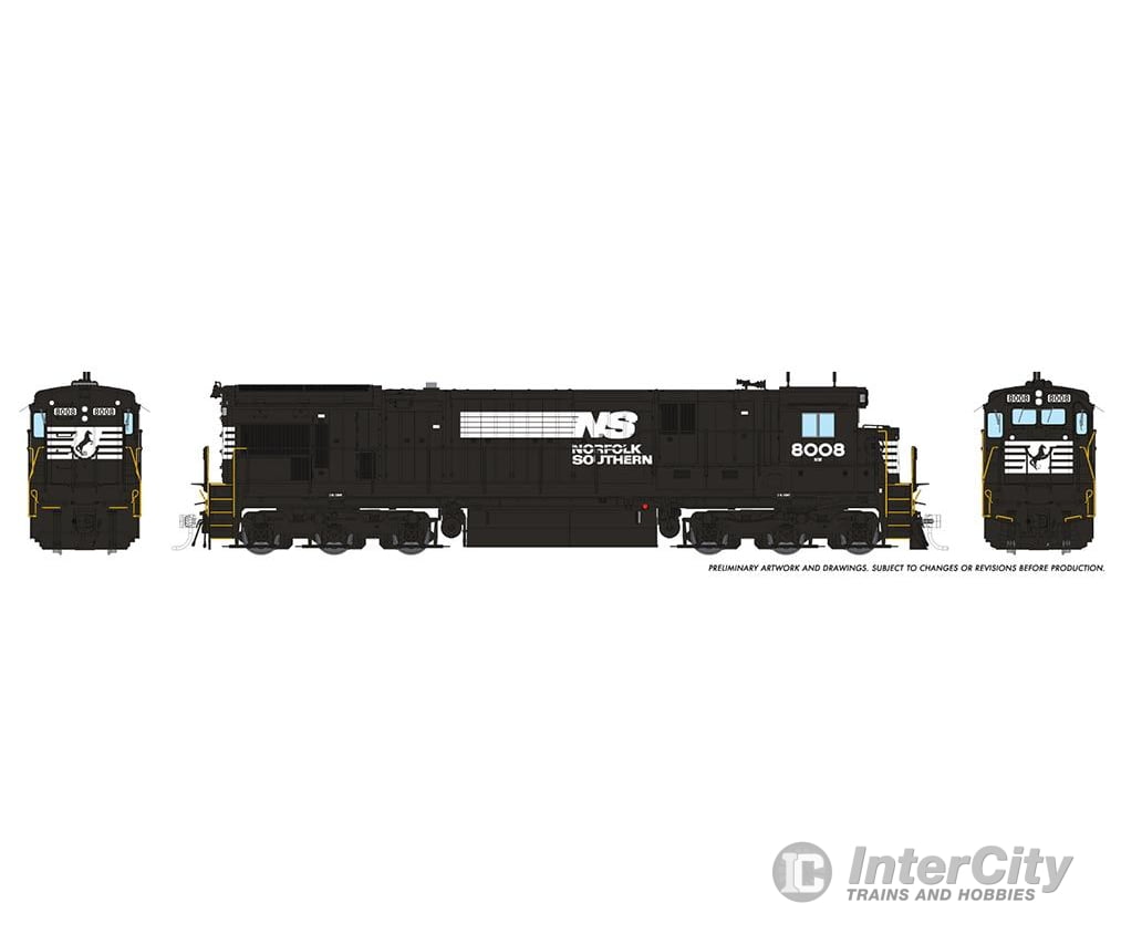 Rapido 042028 Ho C30-7 (Dc/Silent): Norfolk Southern: #8049 Locomotives