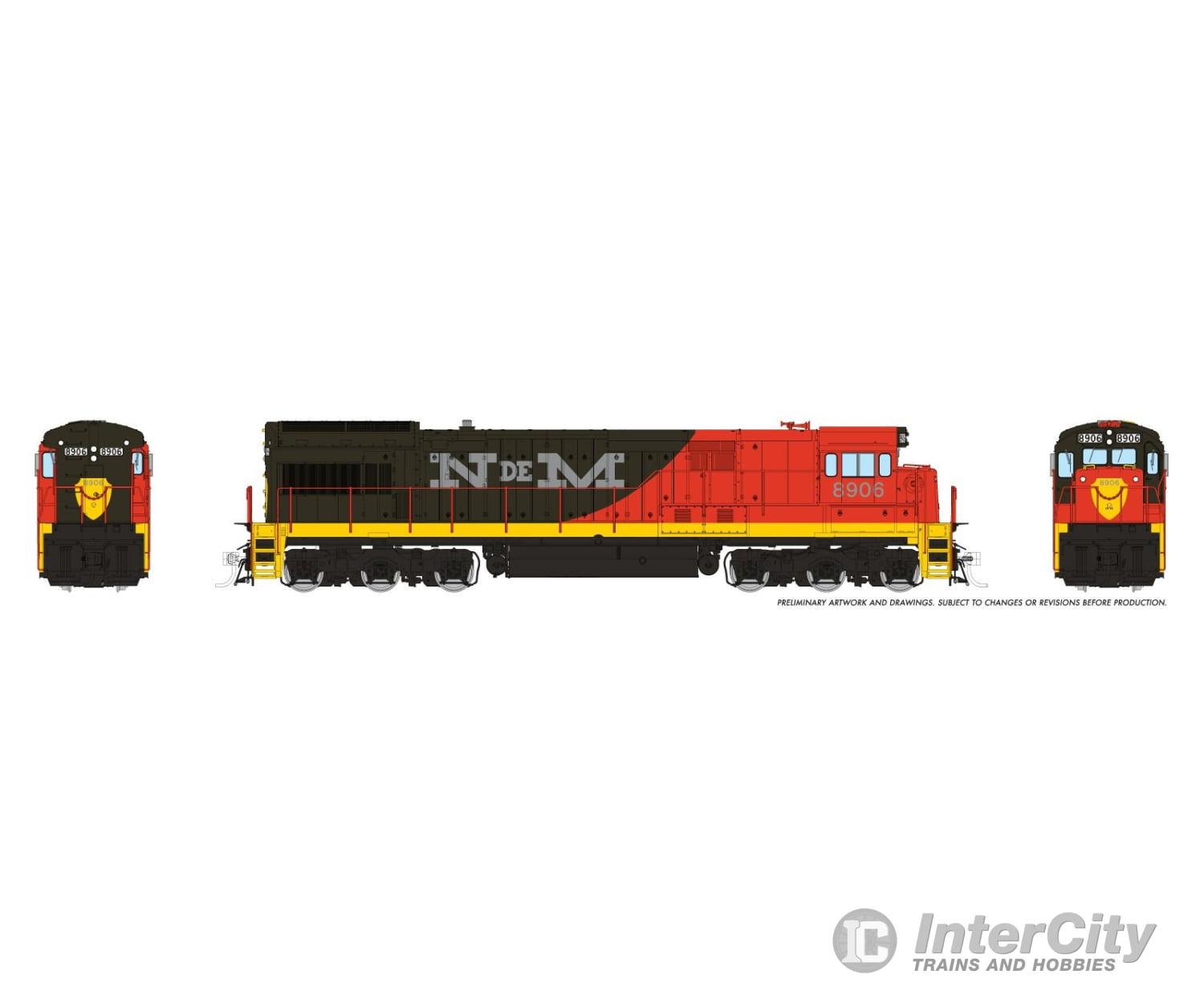Rapido 043109 HO GE U36C (DC/Silent): N de M - Early Scheme: #8918 Locomotives