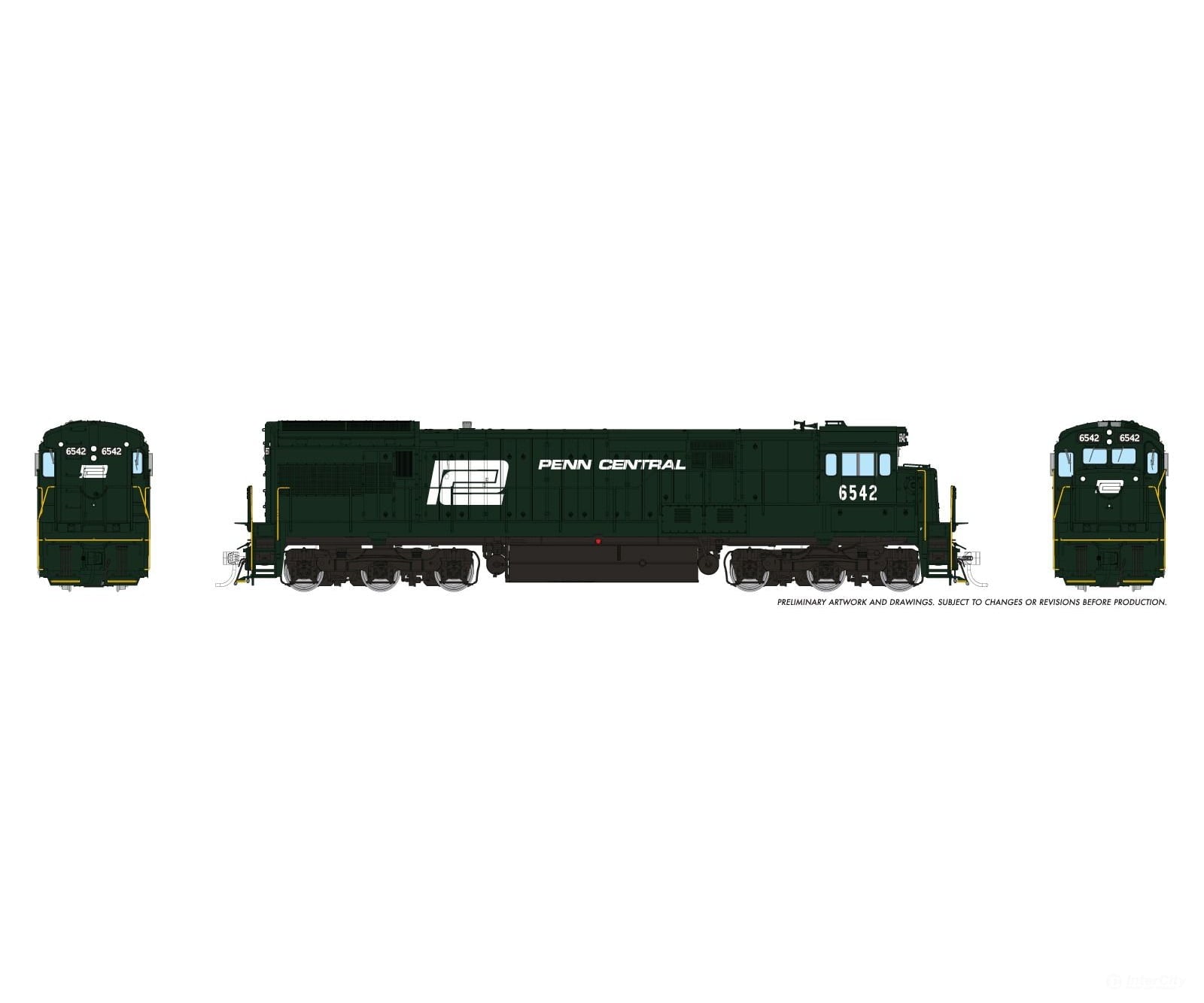 Rapido 043518 HO GE U33C w/ fairing (DC/DCC/Sound): Penn Central: #6553 Locomotives