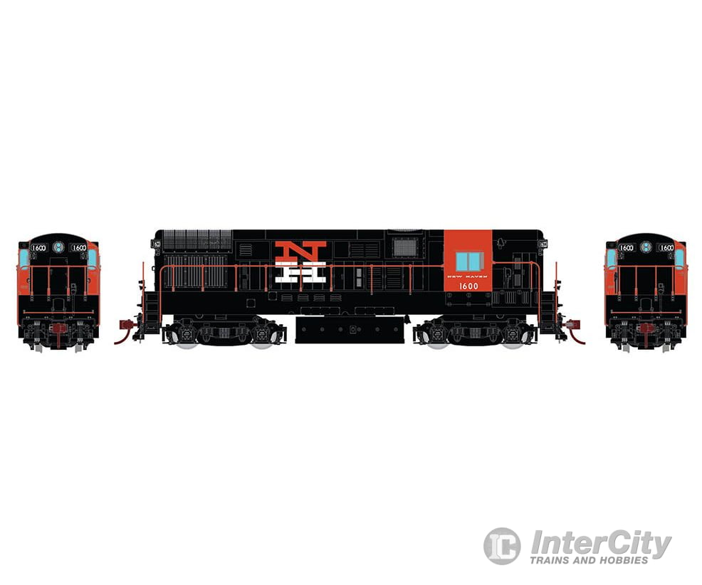 Rapido 044011 Ho Scale H16-44 (Dc/Silent): New Haven Mcginnis #1607 Locomotives