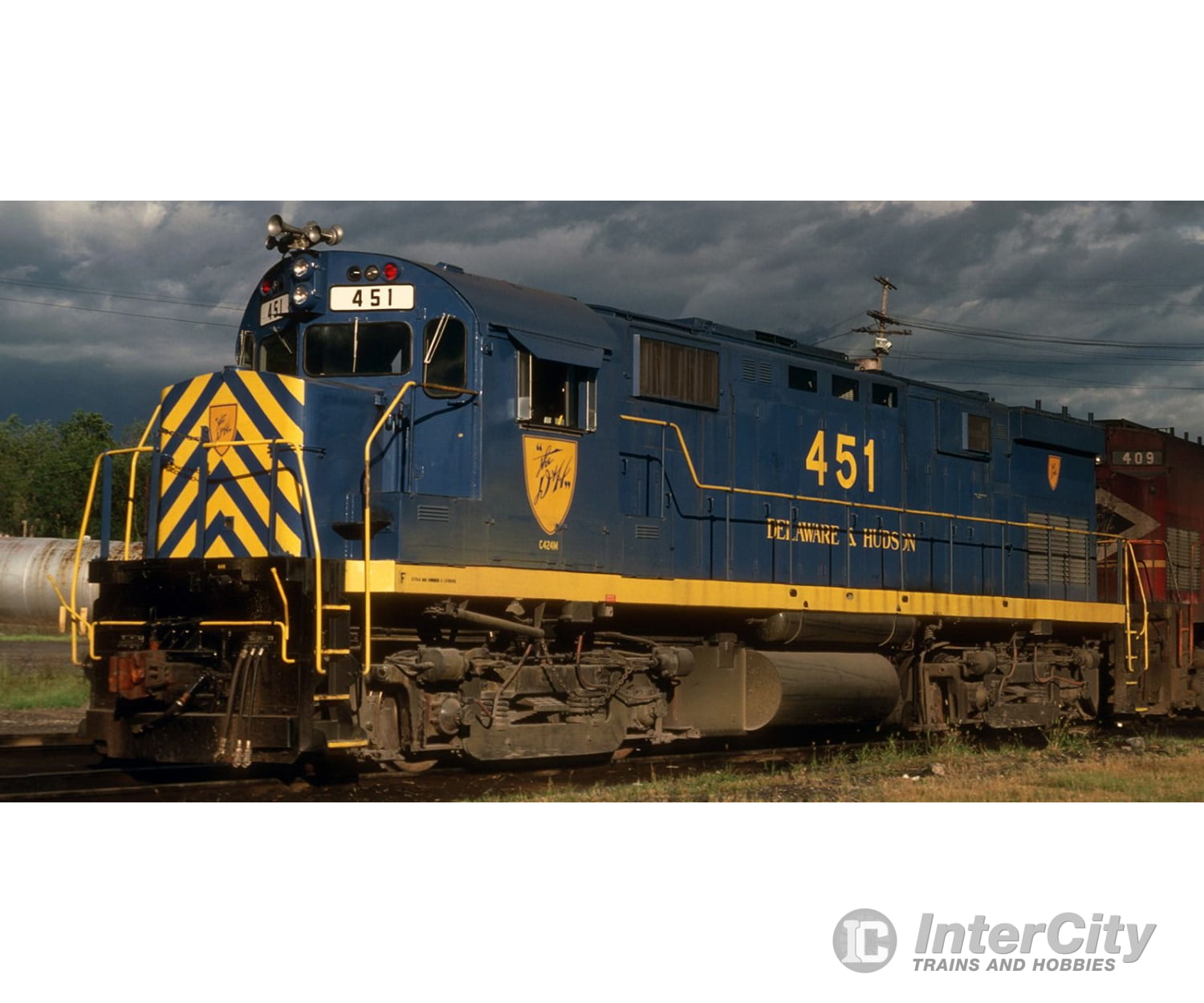 Rapido 045035 HO ALCO C-424m (DC/Silent): Delaware & Hudson - Blue Scheme: #453 Locomotives