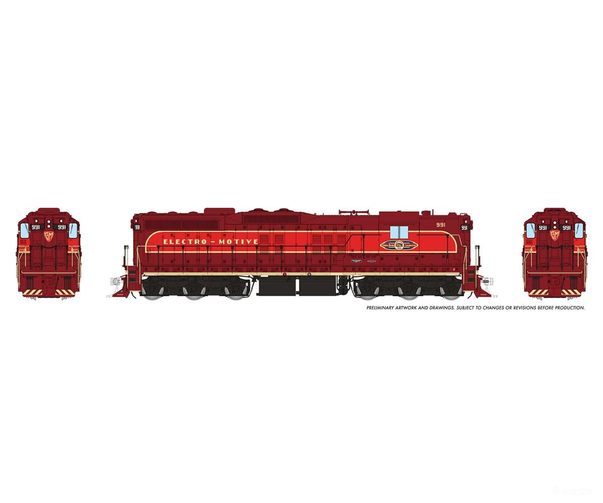 Rapido 050609 HO EMD SD7 (DC/DCC/Sound): EMD Demonstrator: #991 Locomotive