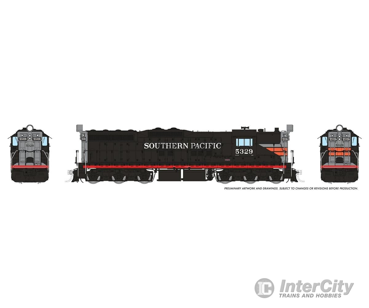 Rapido 050612 HO EMD SD7 (DC/DCC/Sound): Southern Pacific - Black Widow: #5329 Locomotive