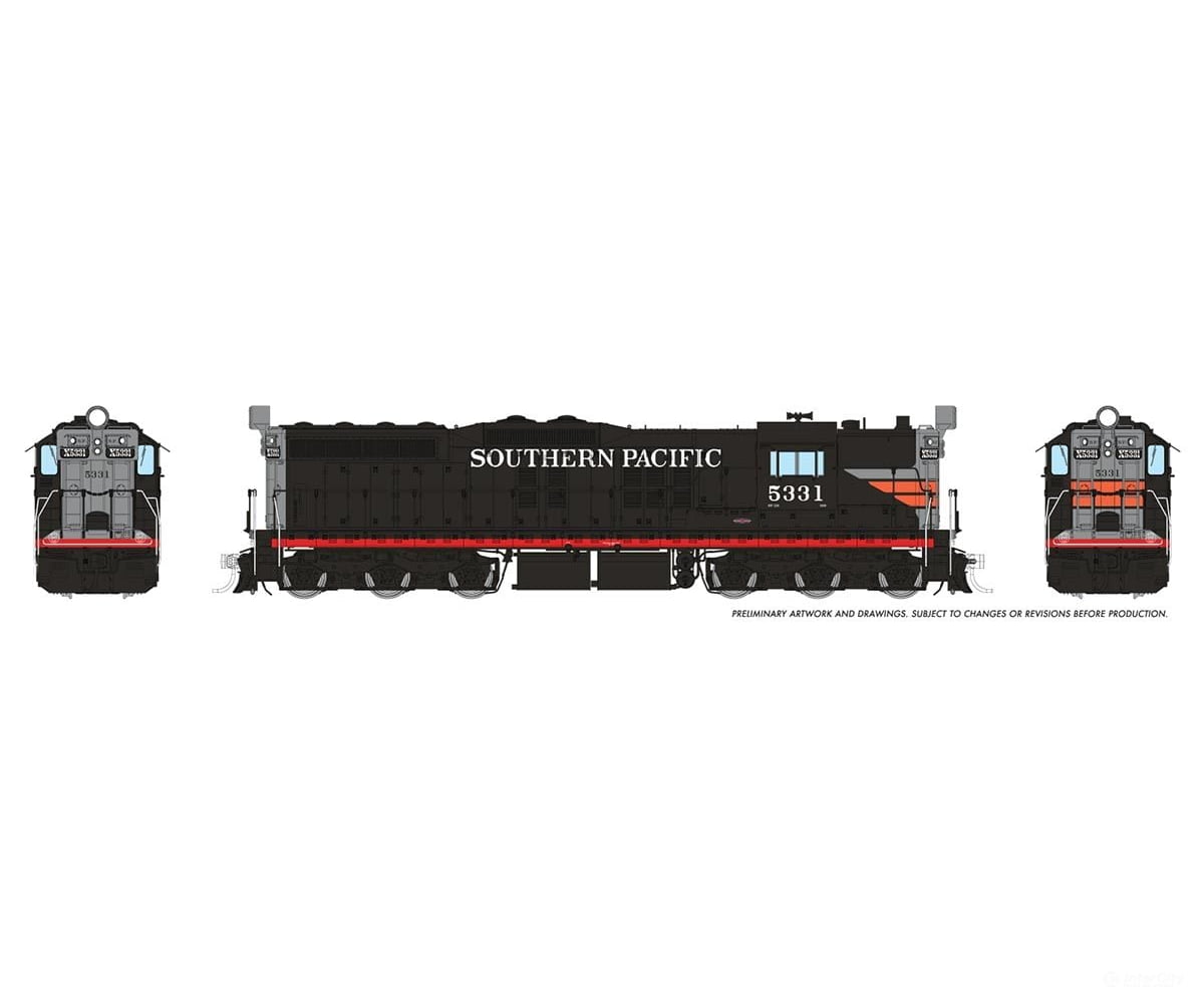 Rapido 050613 HO EMD SD7 (DC/DCC/Sound): Southern Pacific - Black Widow: #5331 Locomotive