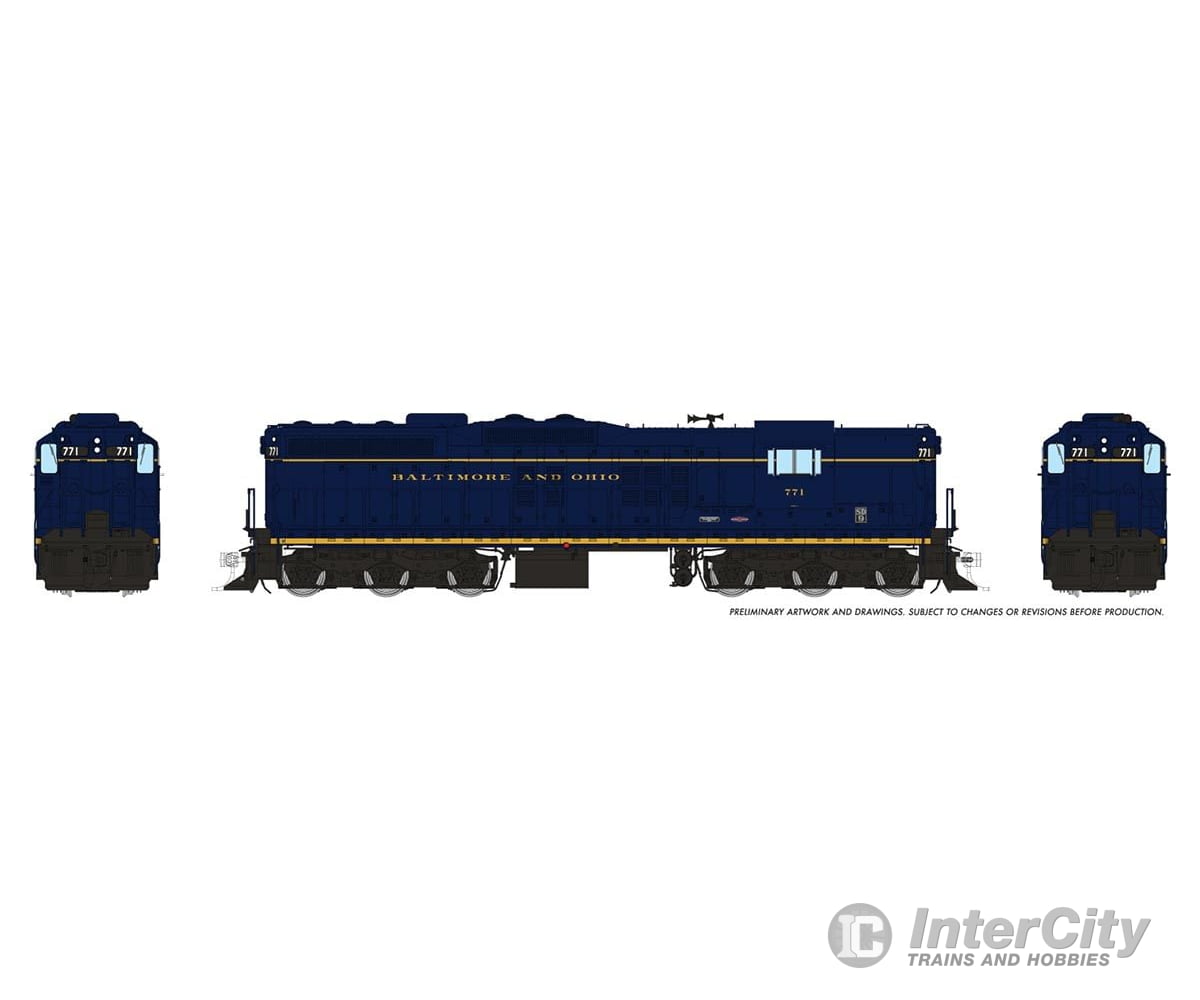 Rapido 050617 HO EMD SD9 (DC/DCC/Sound): Baltimore & Ohio: #771 Locomotive
