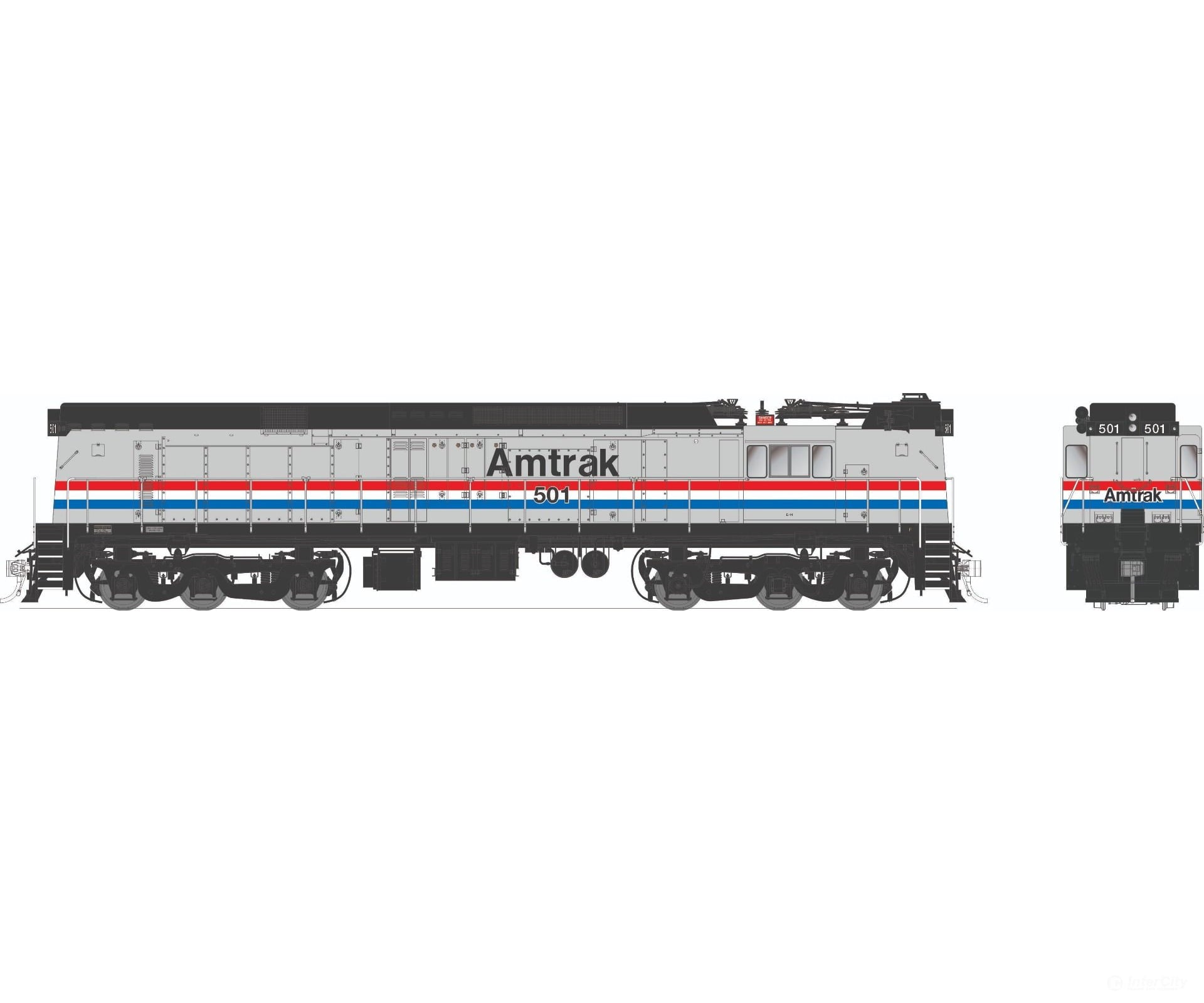 Rapido 052026 HO GE E44a Electric (DC/Silent): Amtrak - Phase 3: #501 Locomotives