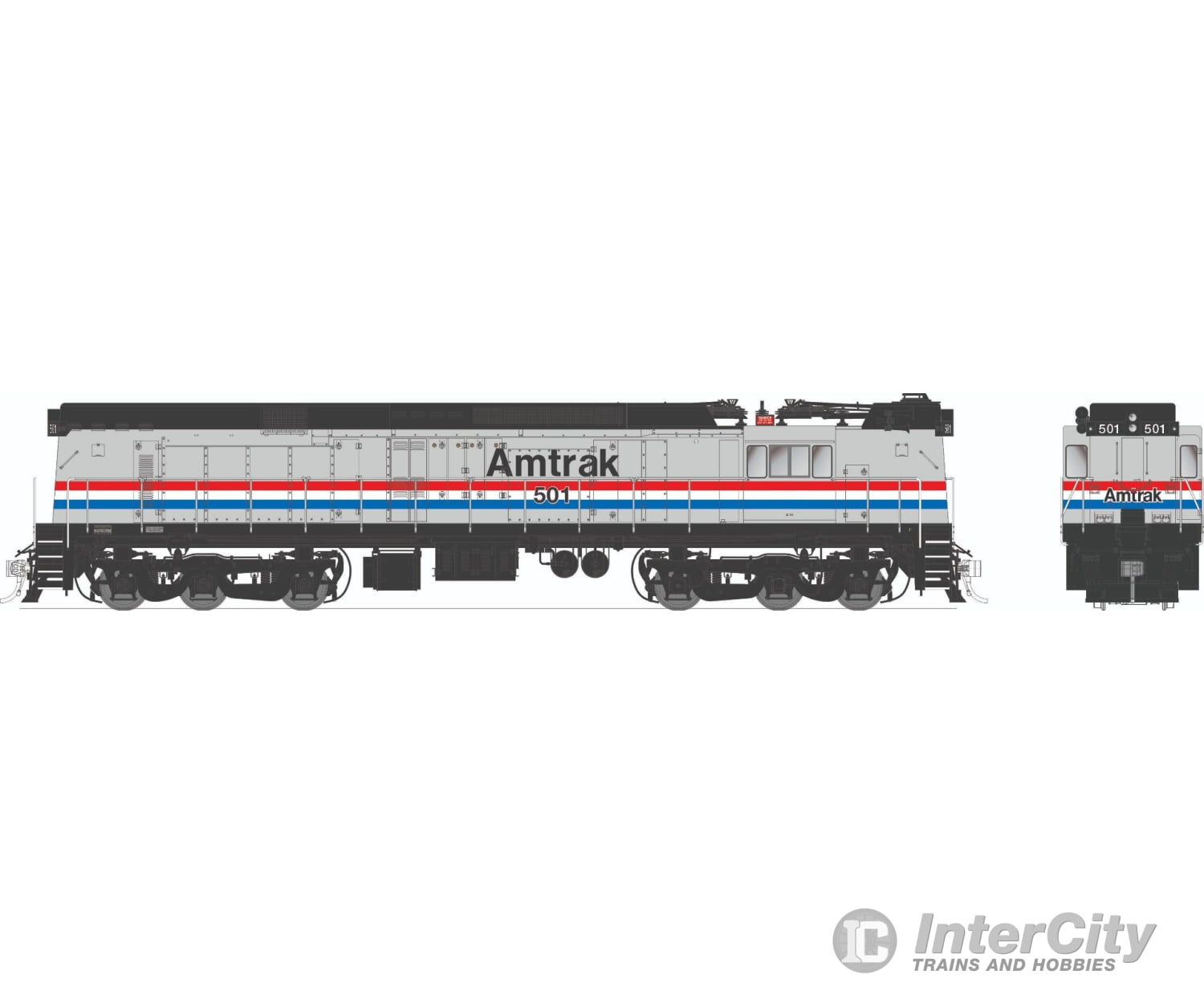 Rapido 052026 HO GE E44a Electric (DC/Silent): Amtrak - Phase 3: #501 Locomotives