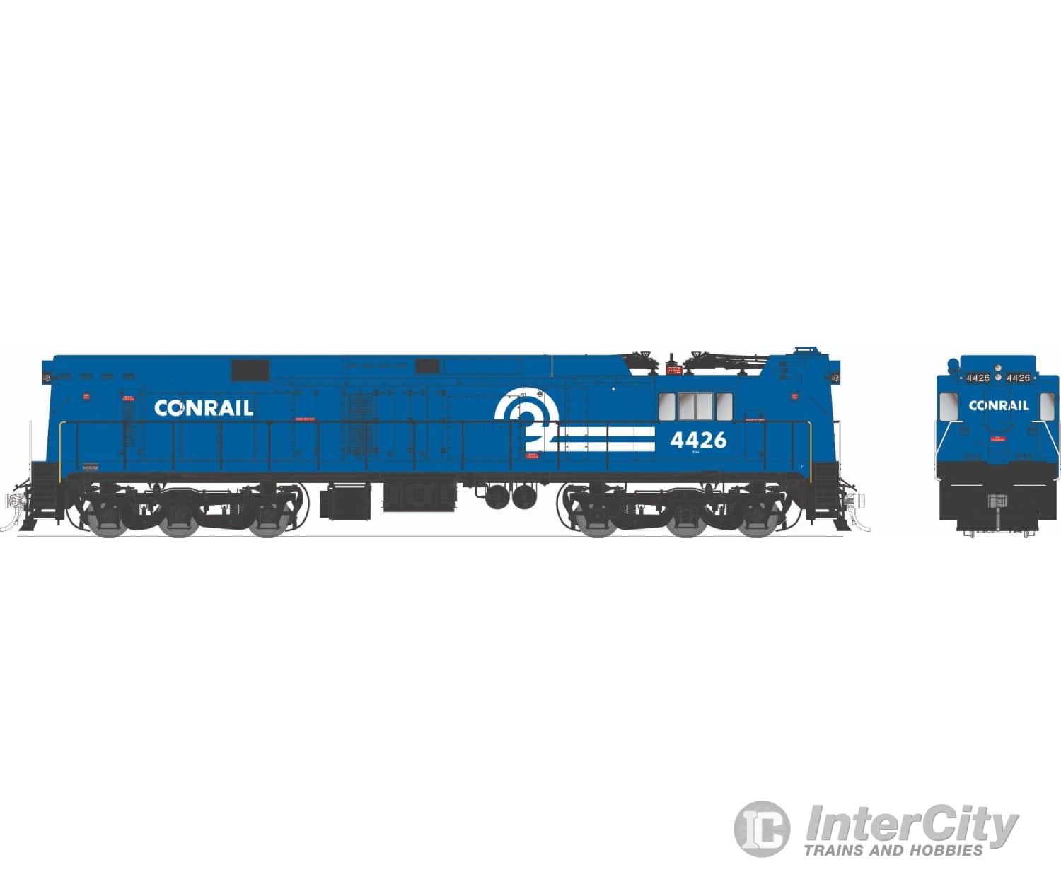 Rapido 052524 HO GE E44a Electric (DC/DCC/Sound): Conrail - Blue: #4458 Locomotives