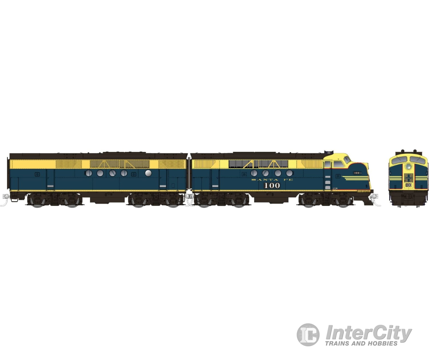 Rapido 053006 Ho Emd Ft A+B (Dc/Silent): At&Sf - Freight Scheme: #103 + 103A Locomotives