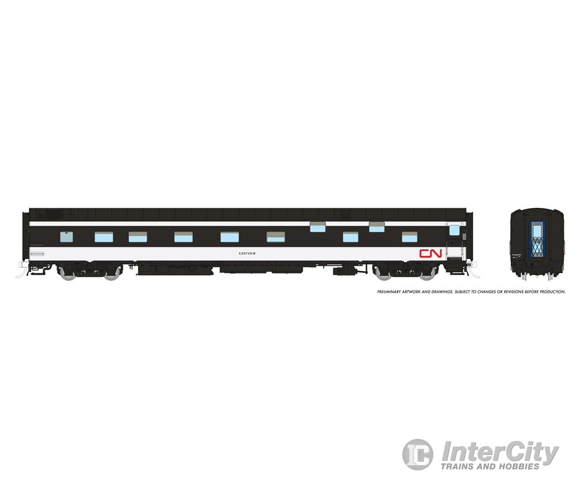 Rapido 101157 Ho Duplex Sleeper: Cn - Wet Noodle Scheme: #1127 Elmira Passenger Cars