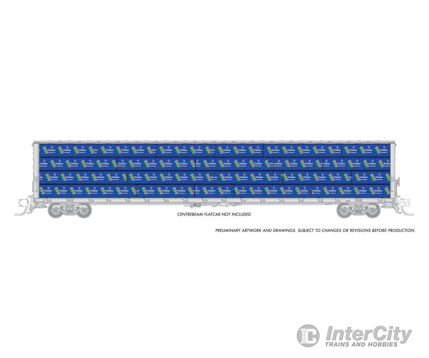 Rapido 102152 Rapido Bits: N Centerbeam Lumber Load: Domtar Freight Loads & Containers