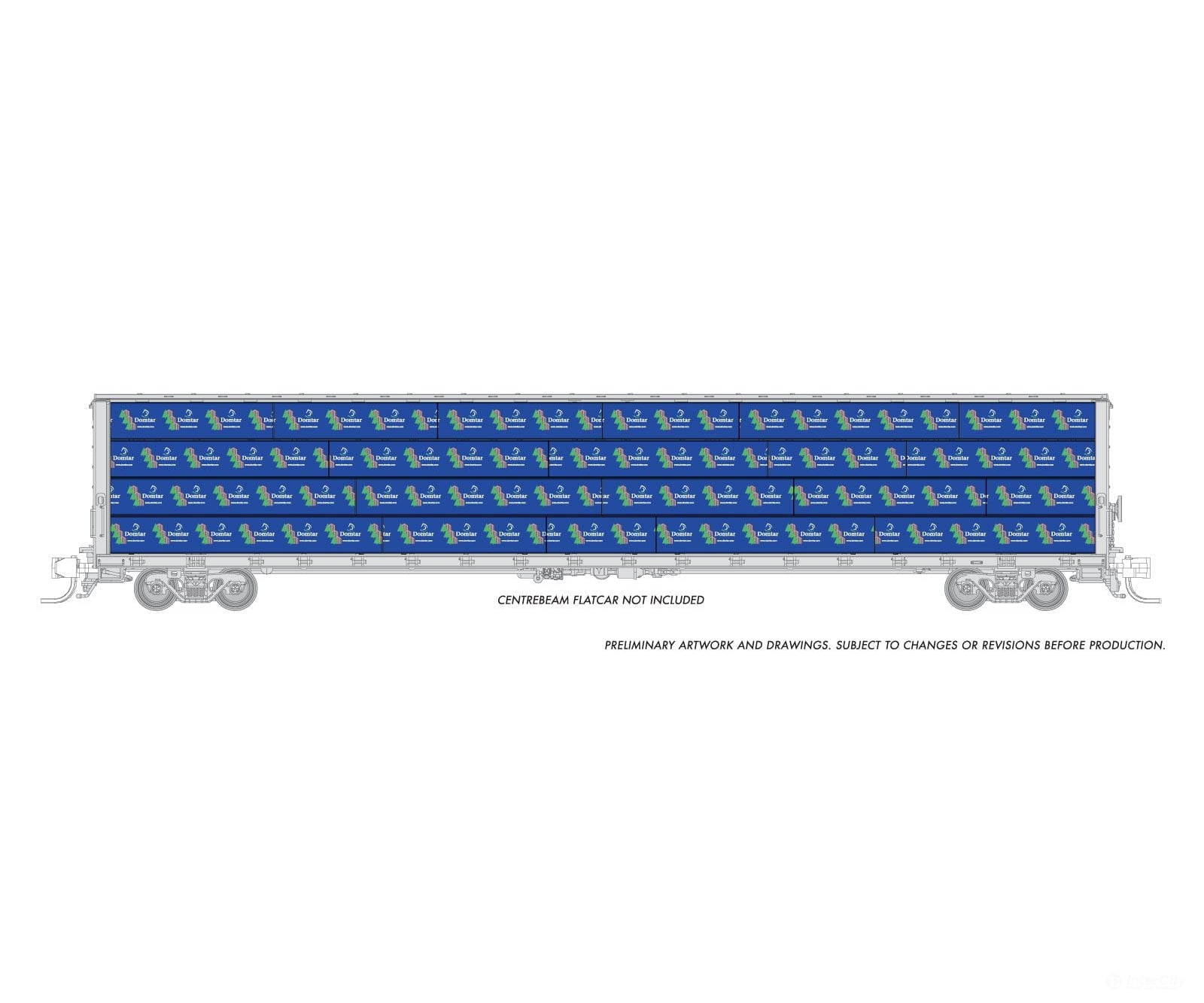 Rapido 102152 Rapido Bits: N Centerbeam Lumber Load: Domtar Freight Loads & Containers