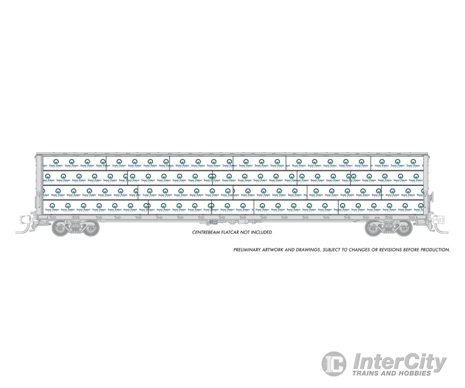 Rapido 102154 Rapido Bits: N Centerbeam Lumber Load: Idaho Forest Group Freight Loads & Containers