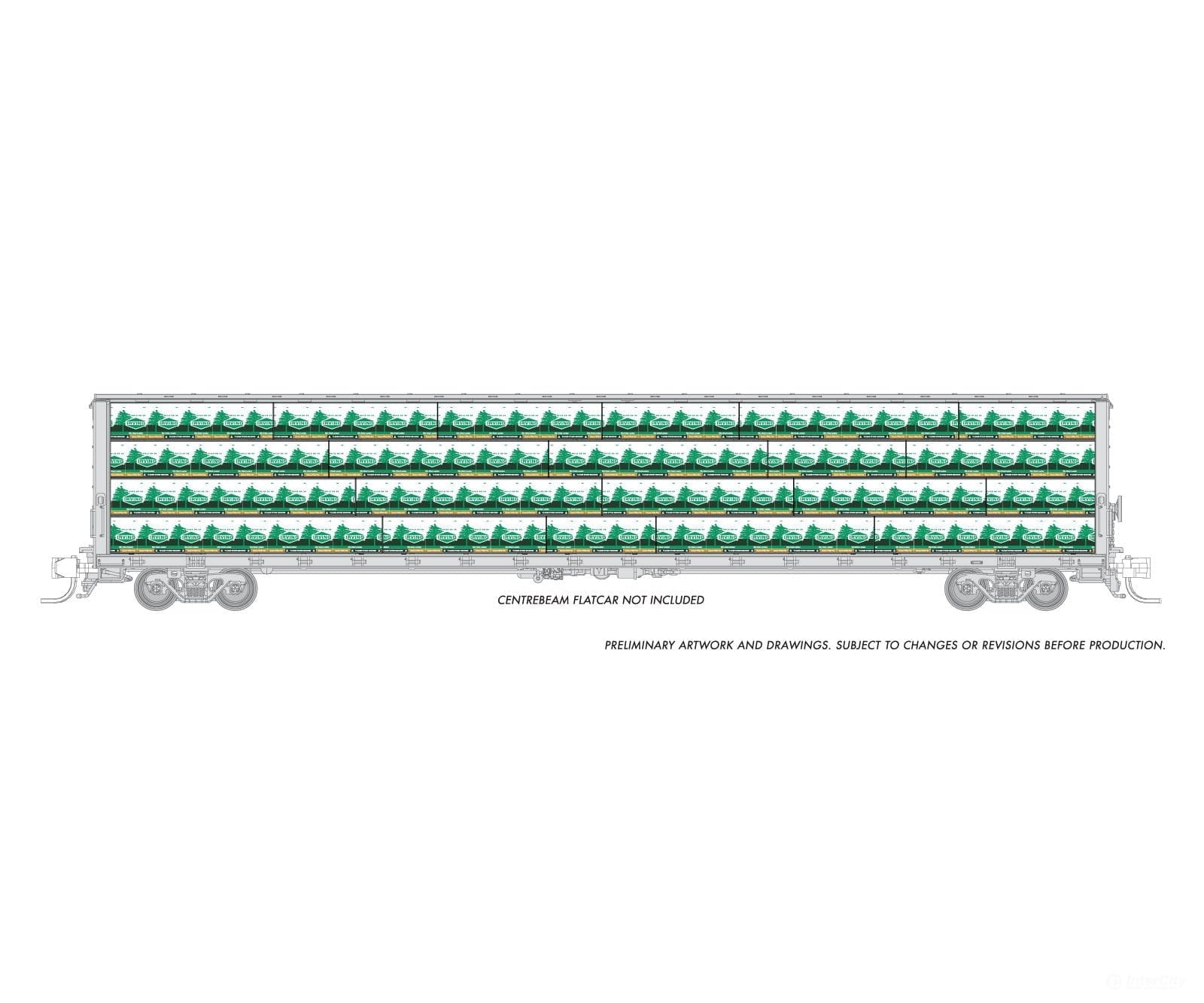 Rapido 102155 Rapido Bits: N Centerbeam Lumber Load: Irving Freight Loads & Containers