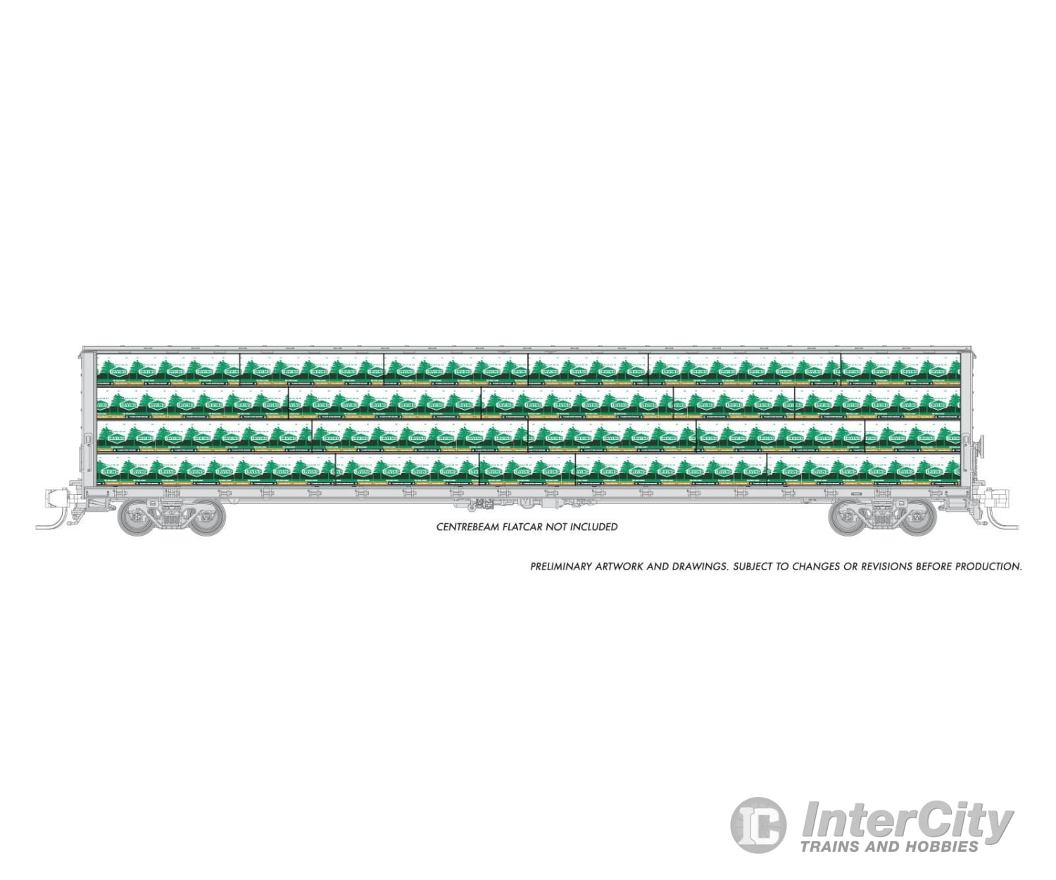 Rapido 102155 Rapido Bits: N Centerbeam Lumber Load: Irving Freight Loads & Containers
