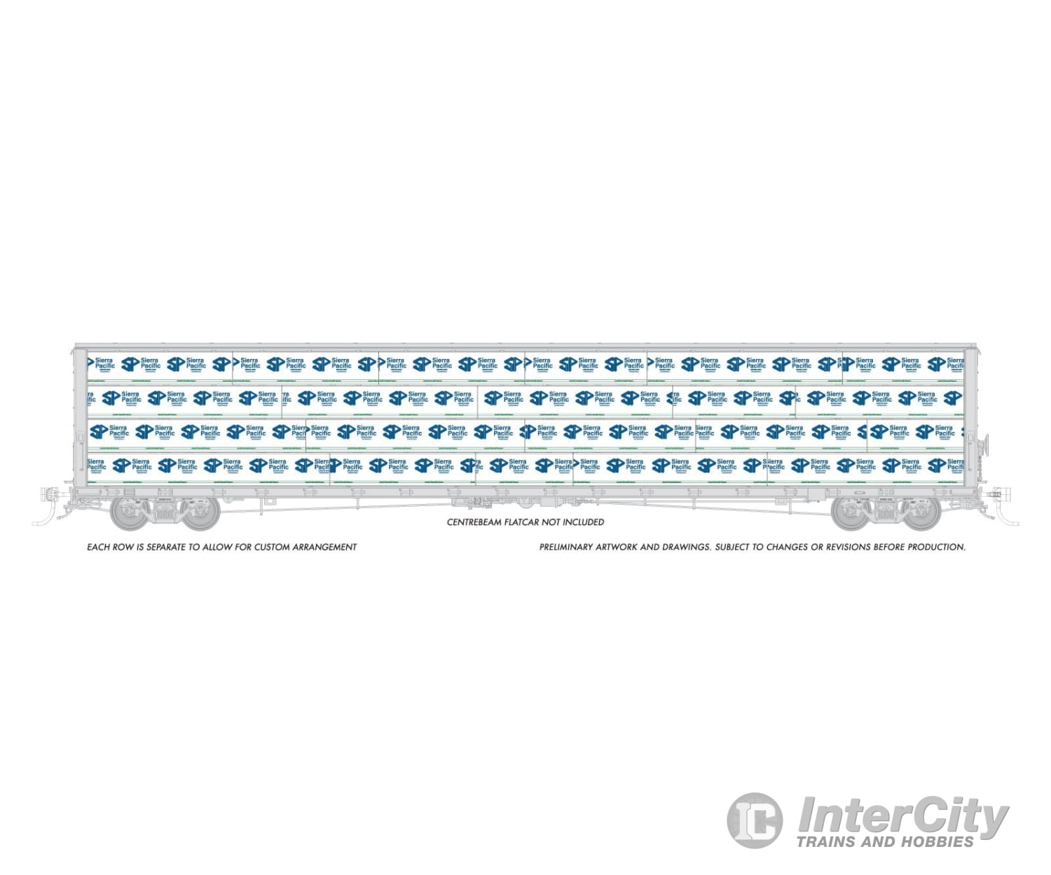 Rapido 102165 Rapido Bits: HO Centerbeam Lumber Load: Sierra Pacific Freight Loads & Containers