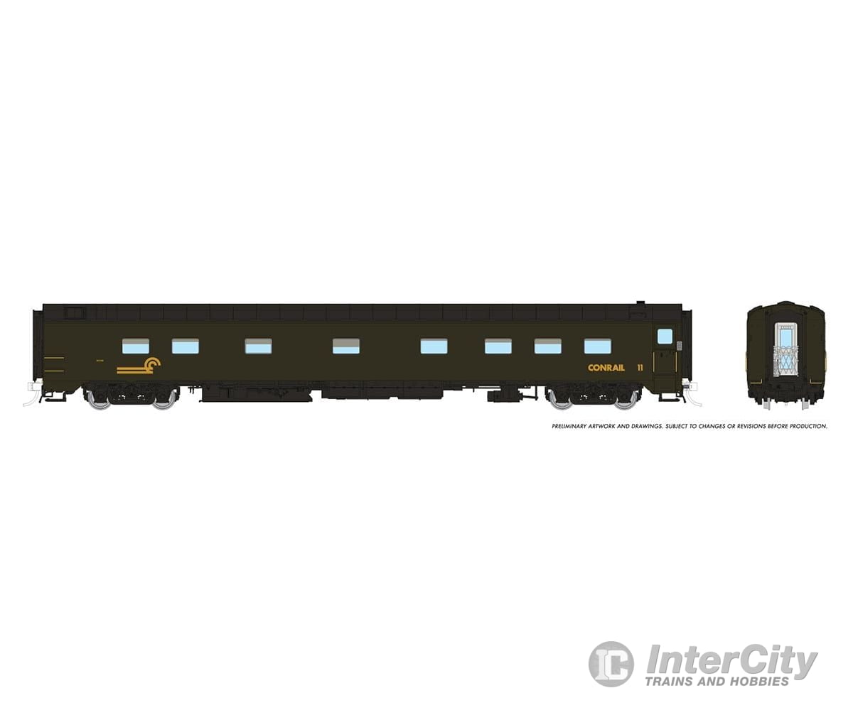 Rapido 104110 Ho 10 - 5 Sleeper: Conrail: #11 Passenger Cars