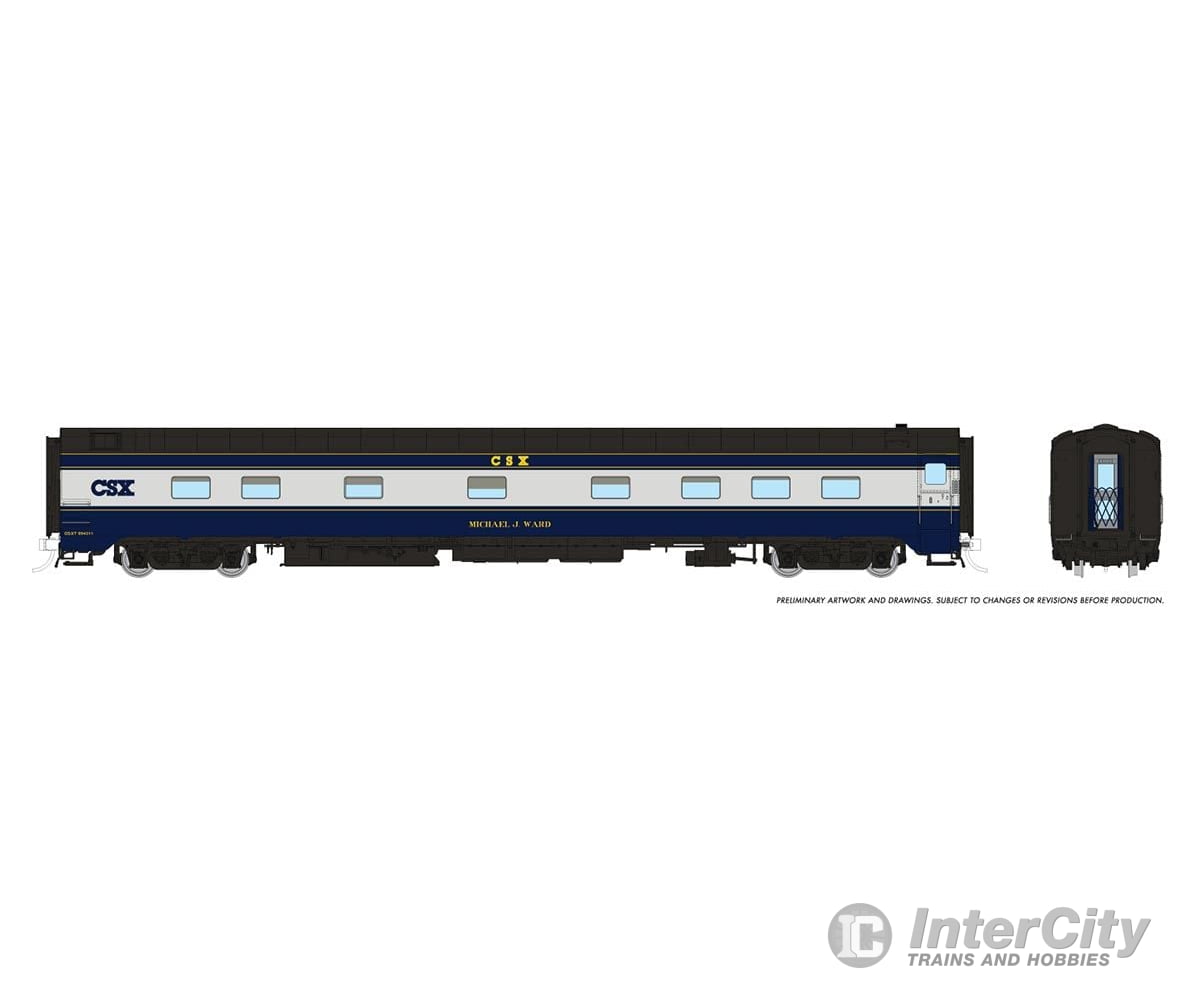 Rapido 104111 Ho 10-5 Sleeper: Csx: Michael J. Ward Passenger Cars