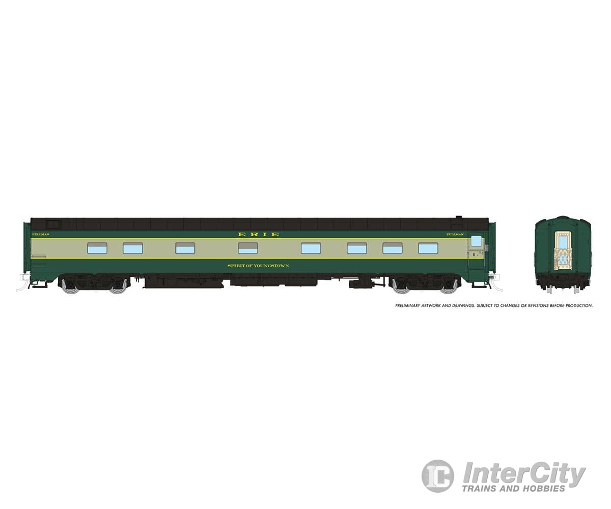 Rapido 104112 Ho 10 - 5 Sleeper: Erie: Pride Of Youngstown Passenger Cars