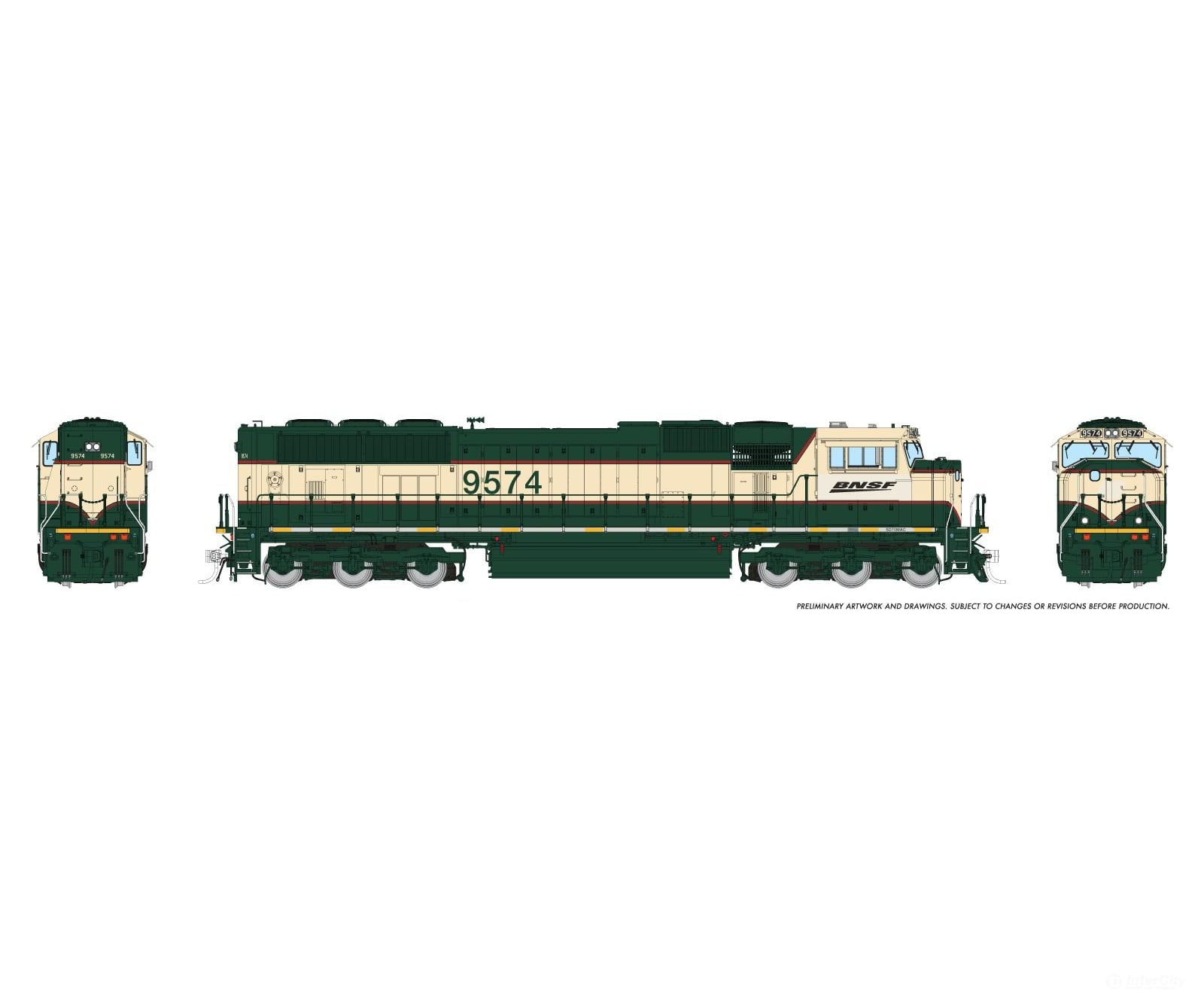 Rapido 1048511 HO SD70MAC (DC/DCC/Sound): BNSF - Executive w/ ’Swoosh’ Patch: #9591 - Locomotives