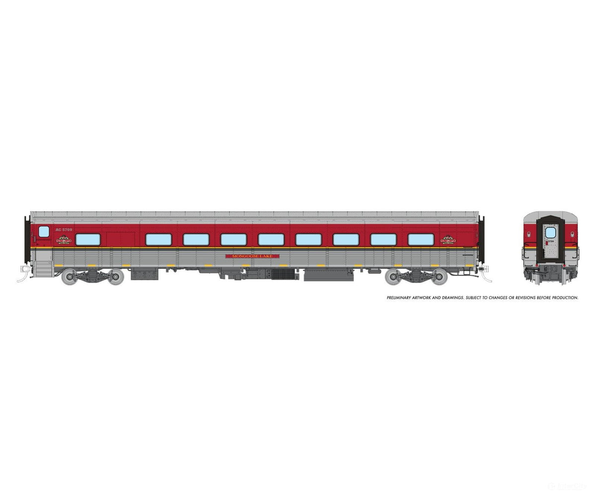 Rapido 1062021 HO Hawker Siddeley Tempo Snack Coach: Algoma Central: #5709 Mongoose Lake - Passenger Cars