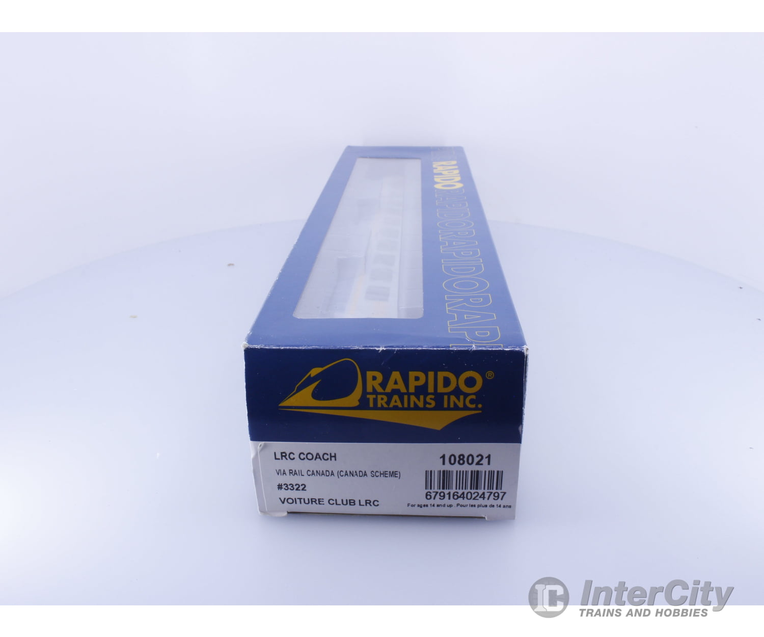 Rapido 108021 HO LRC Passenger Coach Canada Scheme Via Rail (VIA) 3322 Passenger Cars