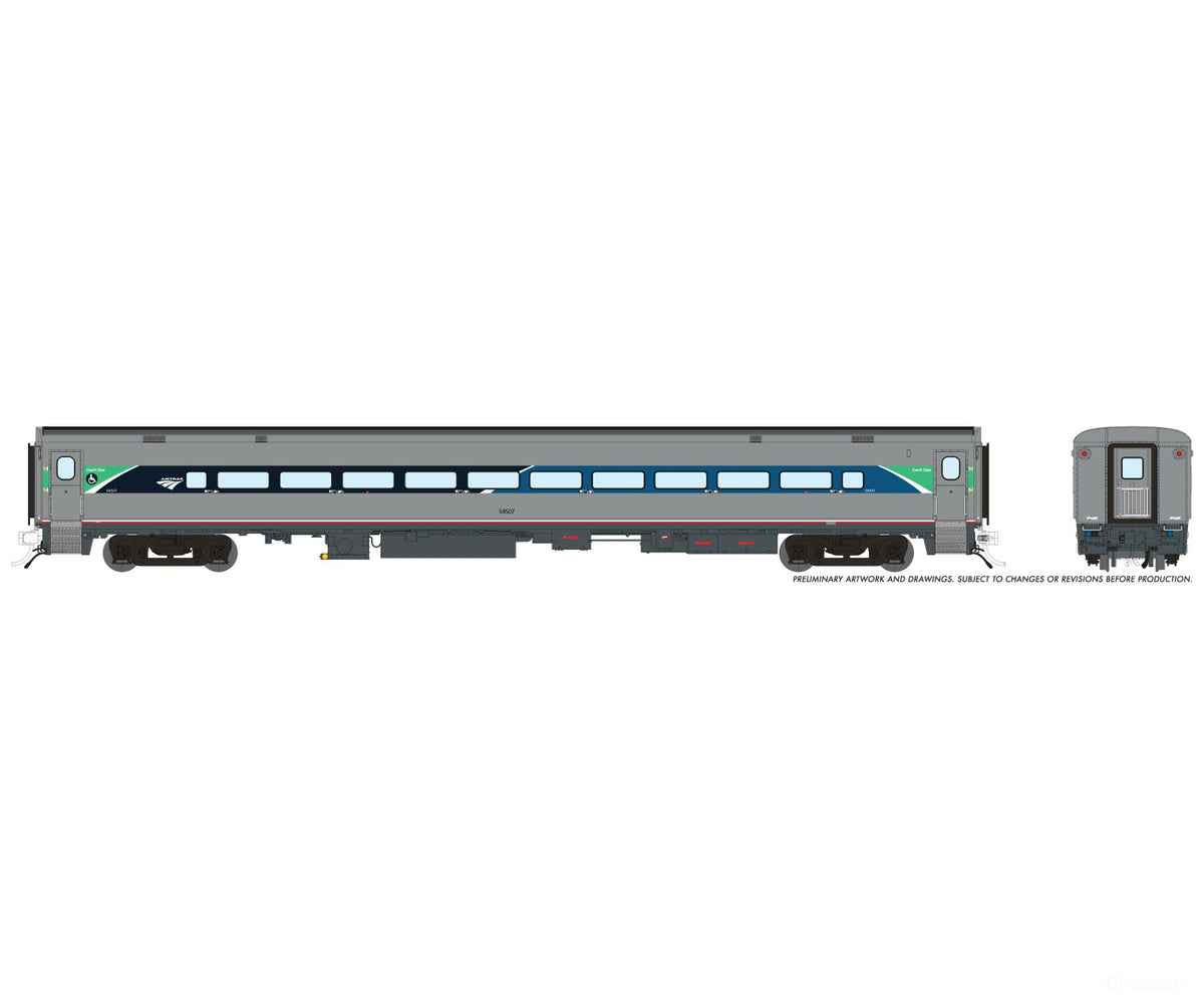 Rapido 1084057 HO Horizon ADA Coach: Amtrak - Phase VII: #54507 - Passenger Cars