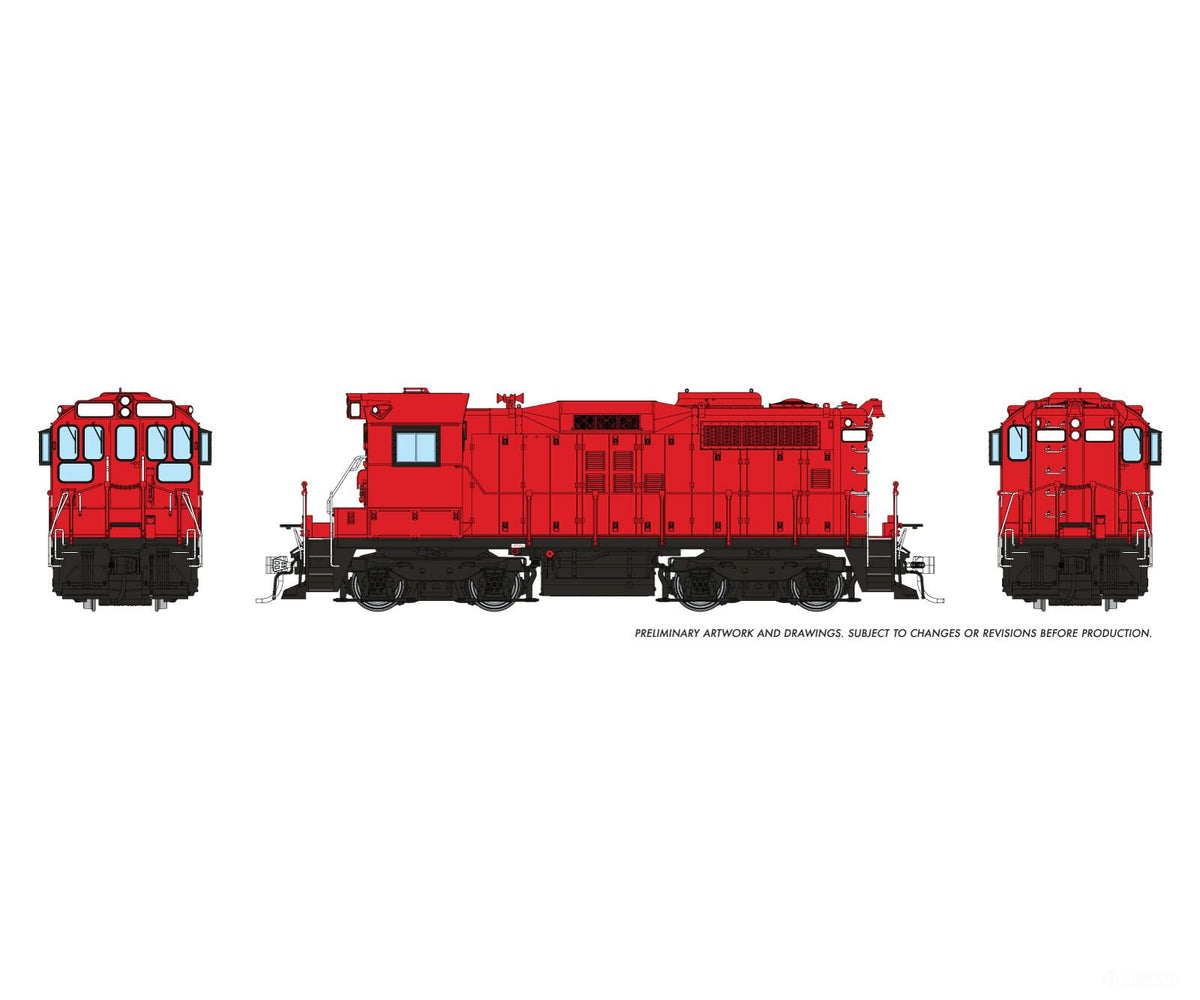 Rapido 1108521 HO CN SWEEP (DC/DCC/Sound): Industrial Red - Locomotives