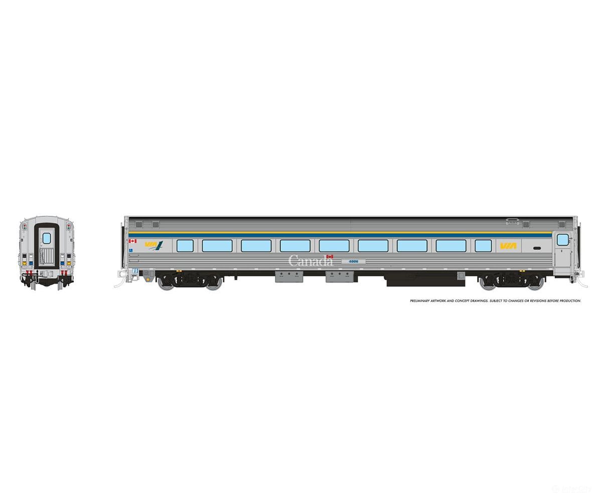 Rapido 115127 Ho Via Hep2 Coach: Rail - Club Scheme: #4006 Passenger Cars