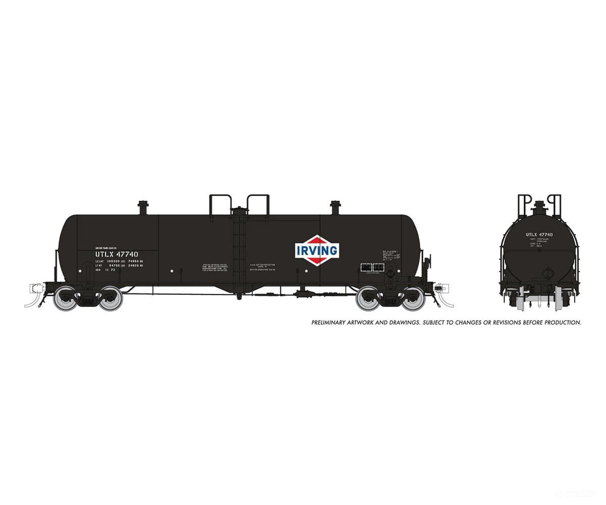 Rapido 135015A Ho Procor 20K Gal Tank Car: Irving Oil (Utlx): Single Car