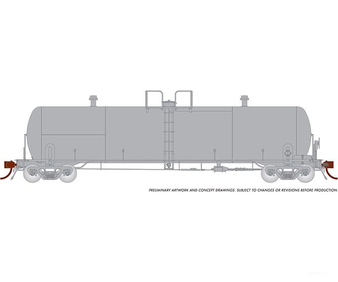 Rapido 135098 Ho Procor 20K Gal Tank Car: Painted Unlettered - Early 70 Ton Style
